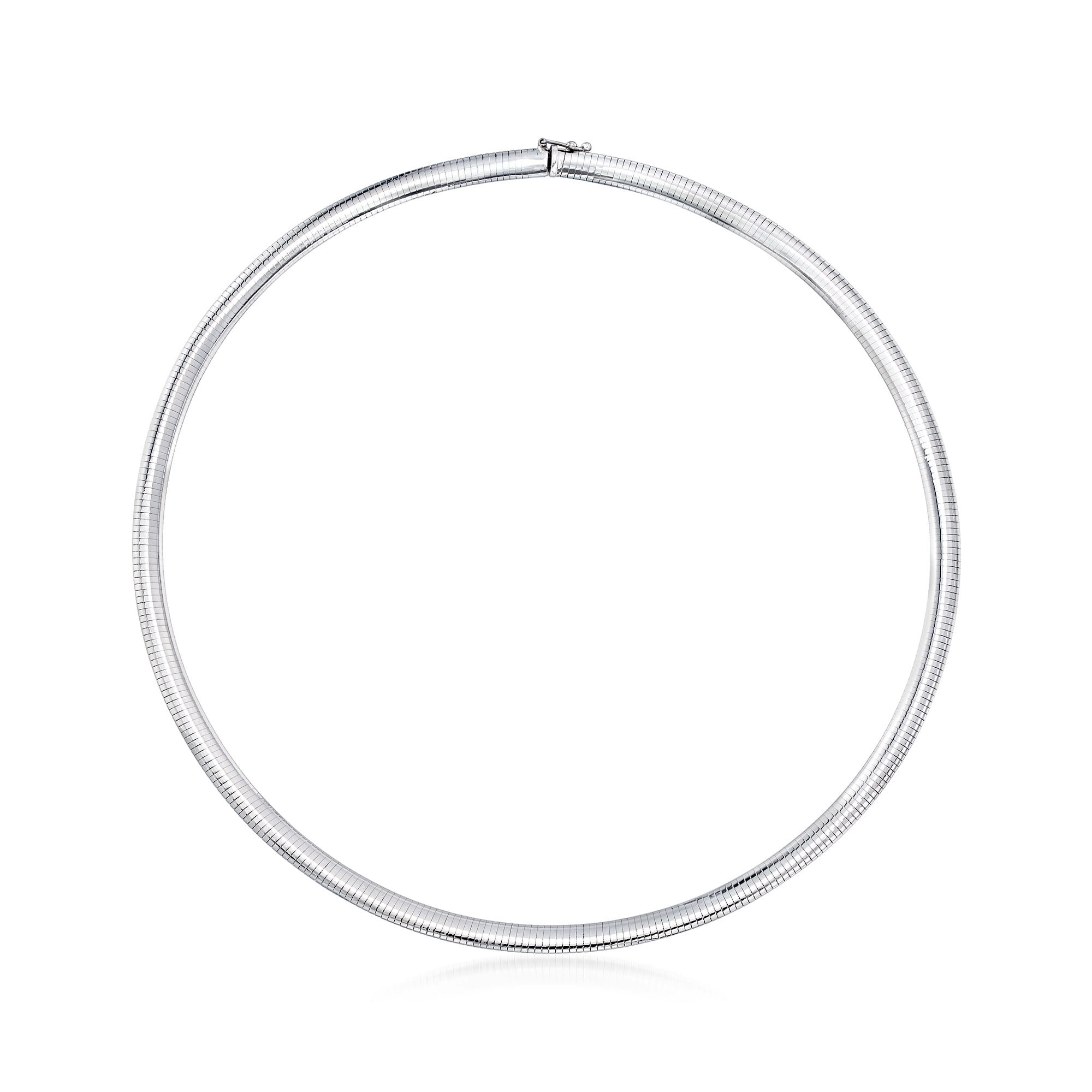 14k gold omega necklace 6mm hotsell