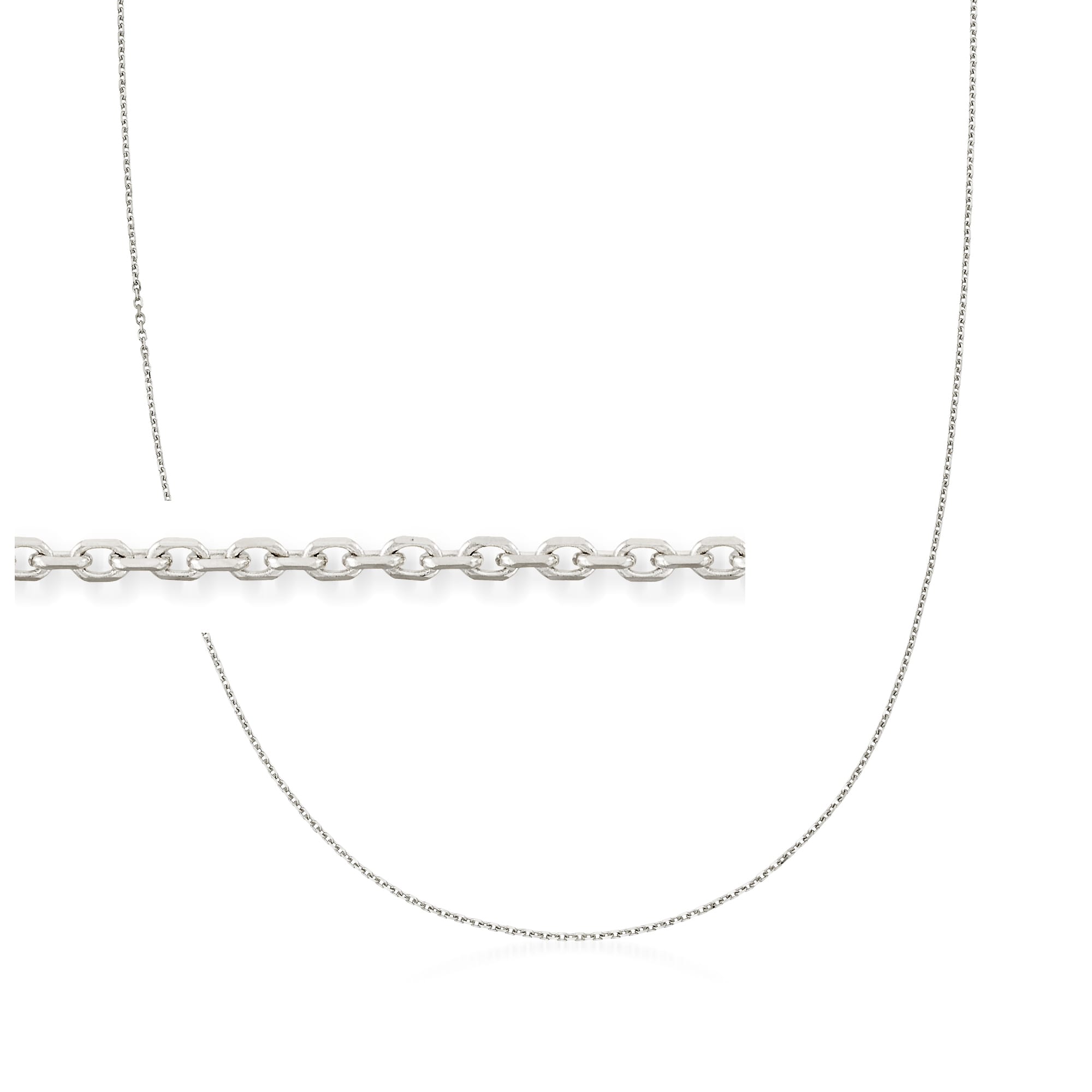 1.8mm 14kt White Gold Cable-Chain Necklace Extender