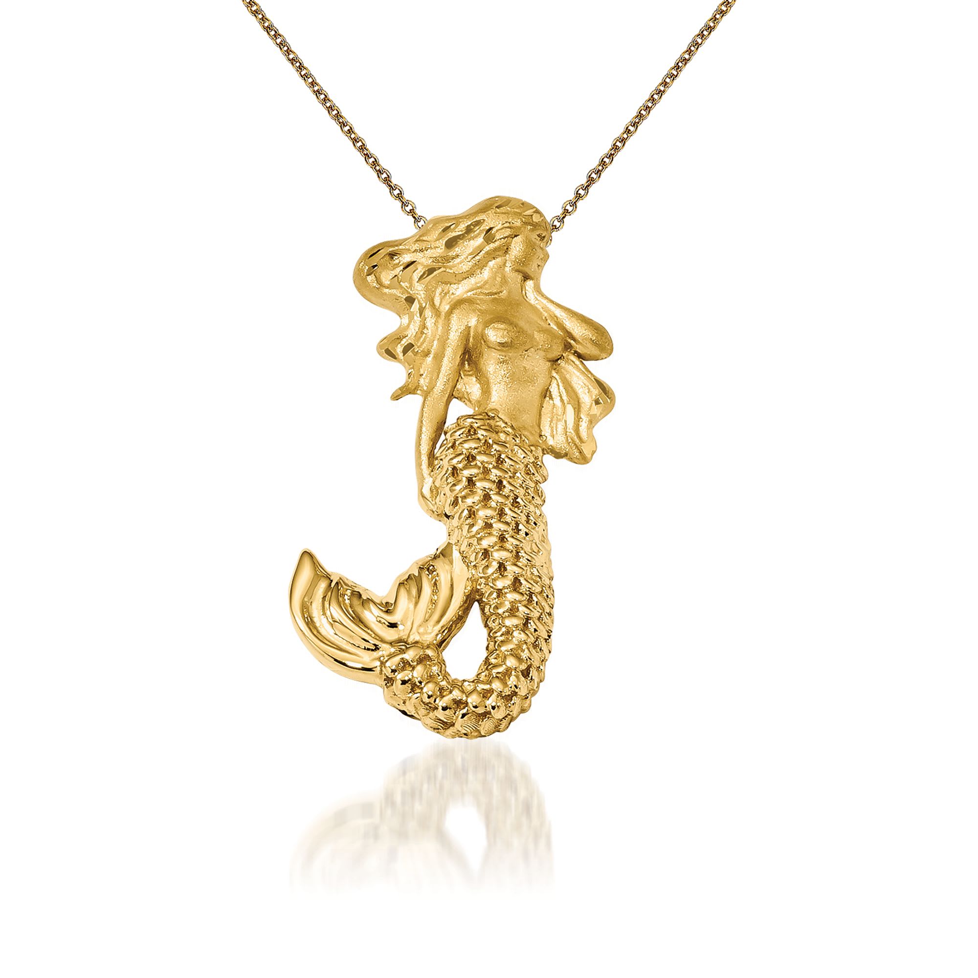 Mermaid hotsell necklace gold