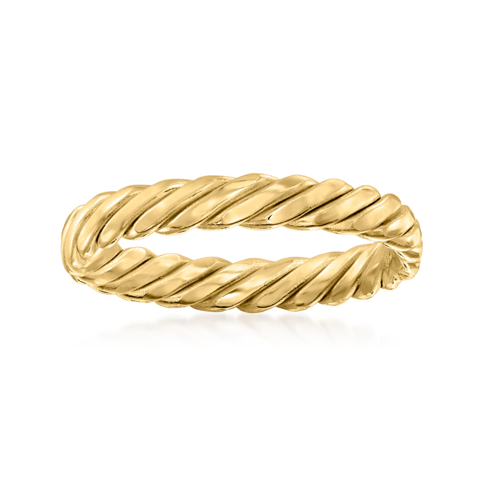14kt Yellow Gold Twisted Ring | Ross-Simons