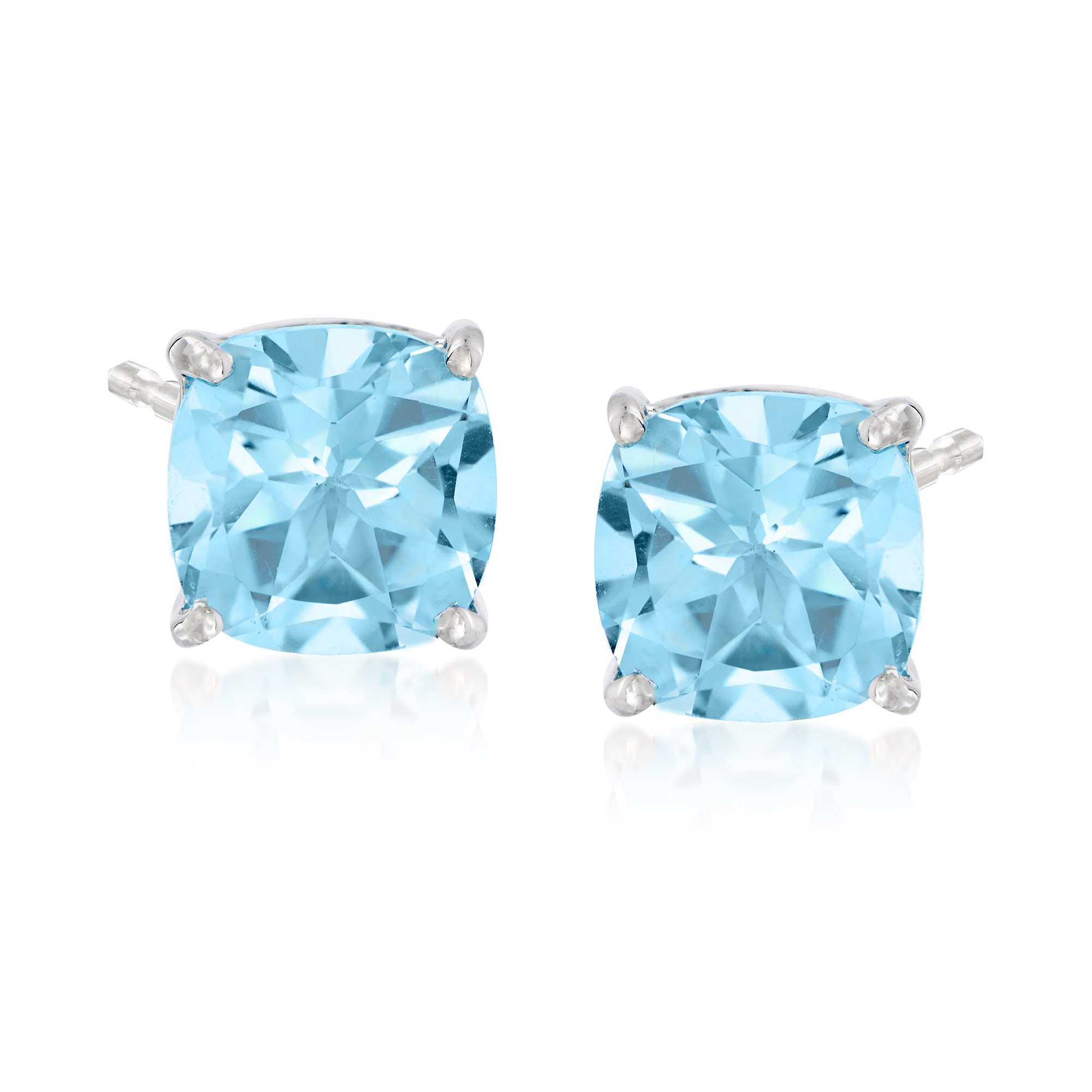 Swiss blue topaz earrings hot sale