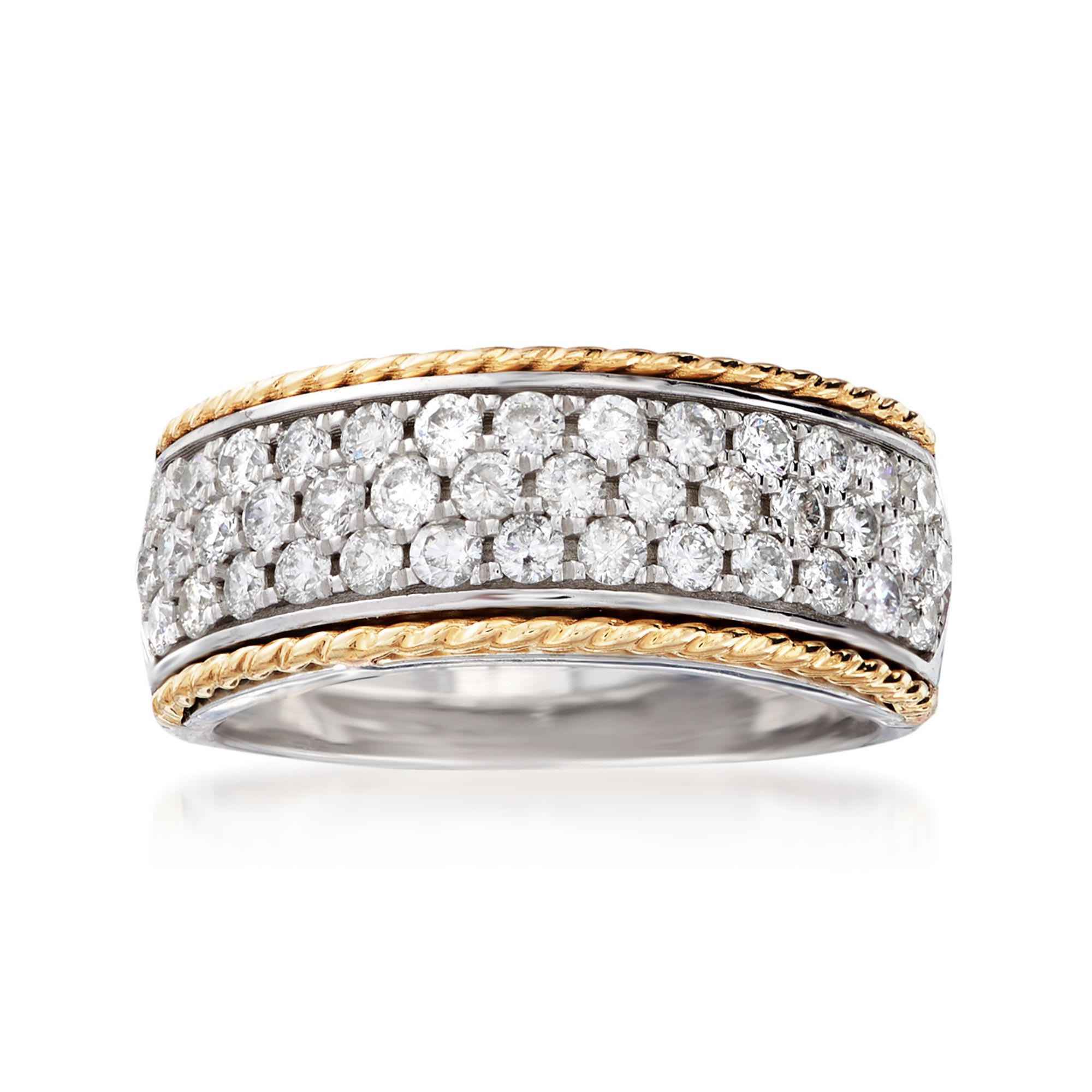 1.00 ct. t.w. Diamond Ring in 14kt Two-Tone Gold | Ross-Simons