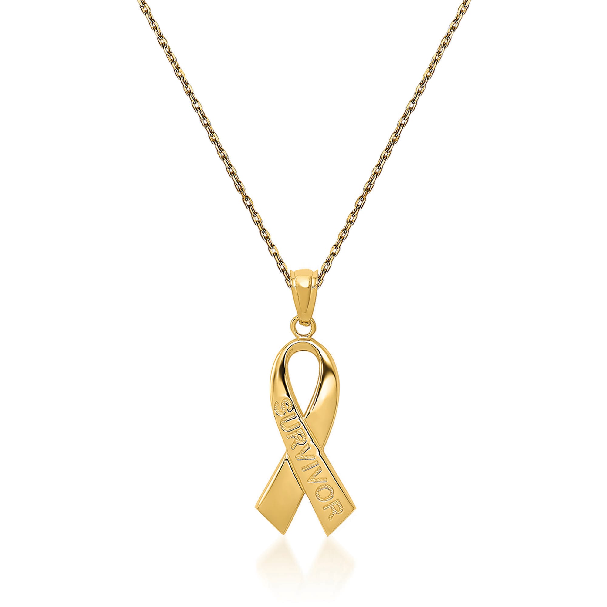 Breast cancer pendant discount necklace