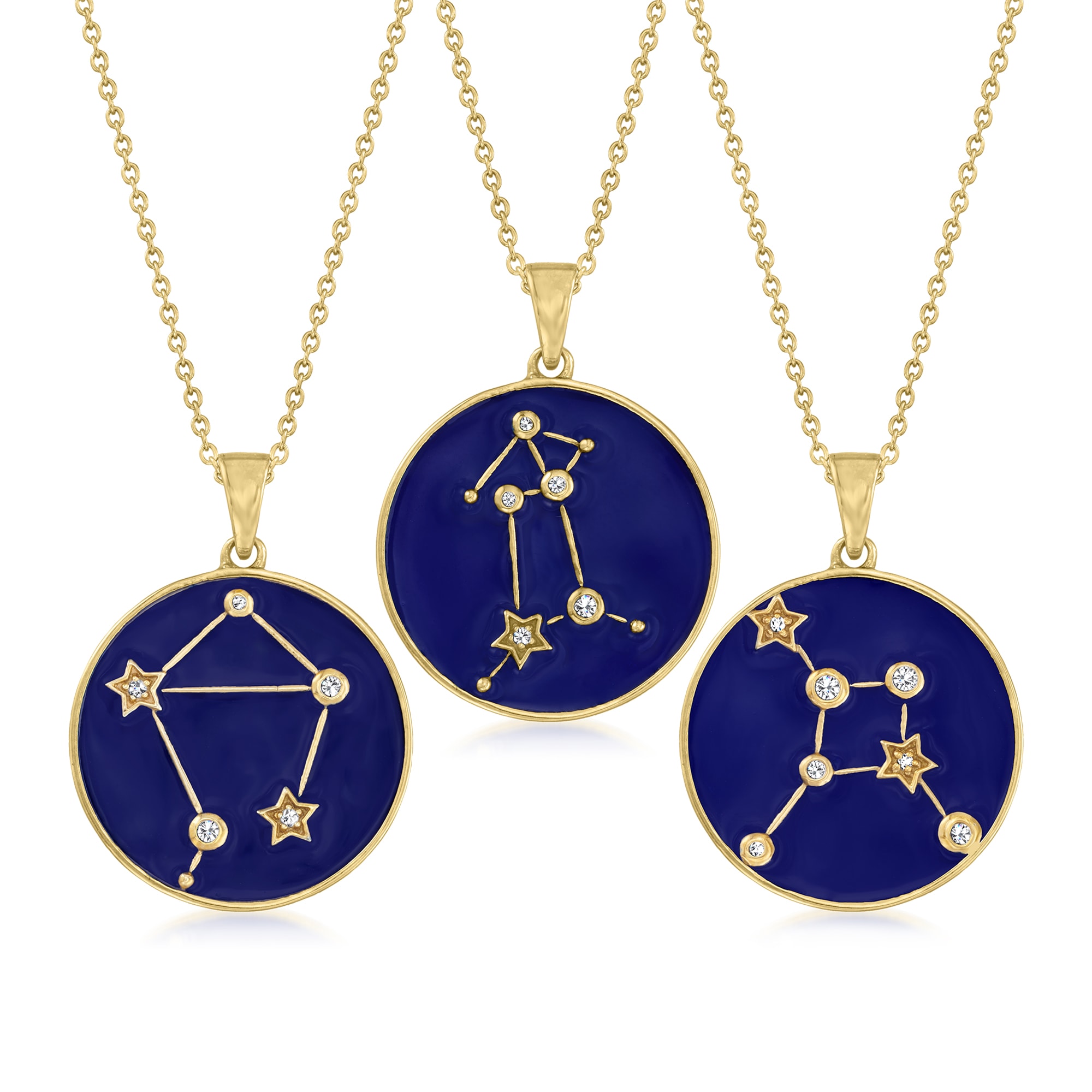 OCESRIO 12 Constellation Zodiac Charms for Jewelry Making Gold Plated  Copper Zircon for Jewelry Findings Supplies pdta618