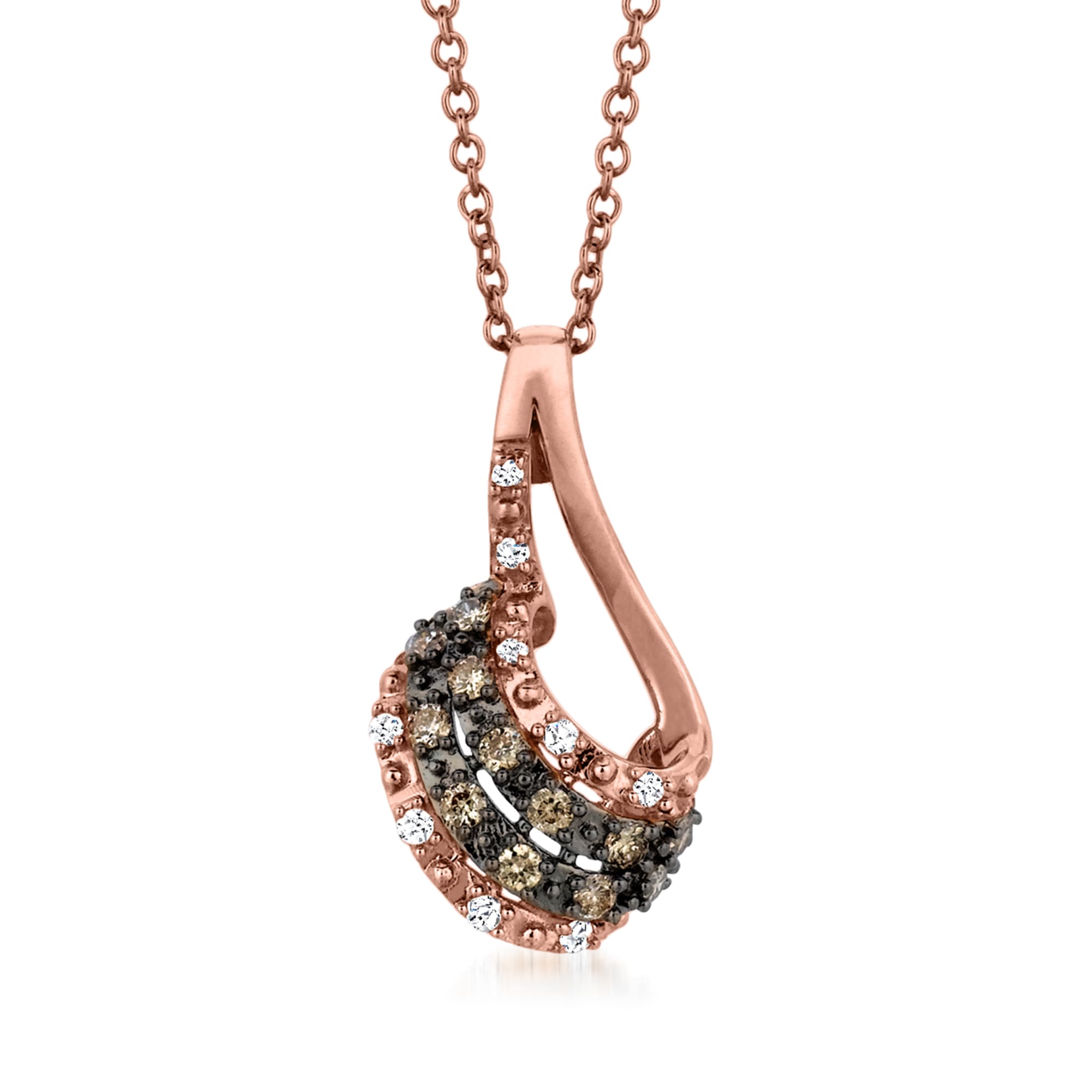 Le Vian GODIVA x Le Vian® Chocolate Ganache Heart Pendant Necklace  Featuring Chocolate Diamond (5/8 ct. t.w.) in 14k Gold - Macy's