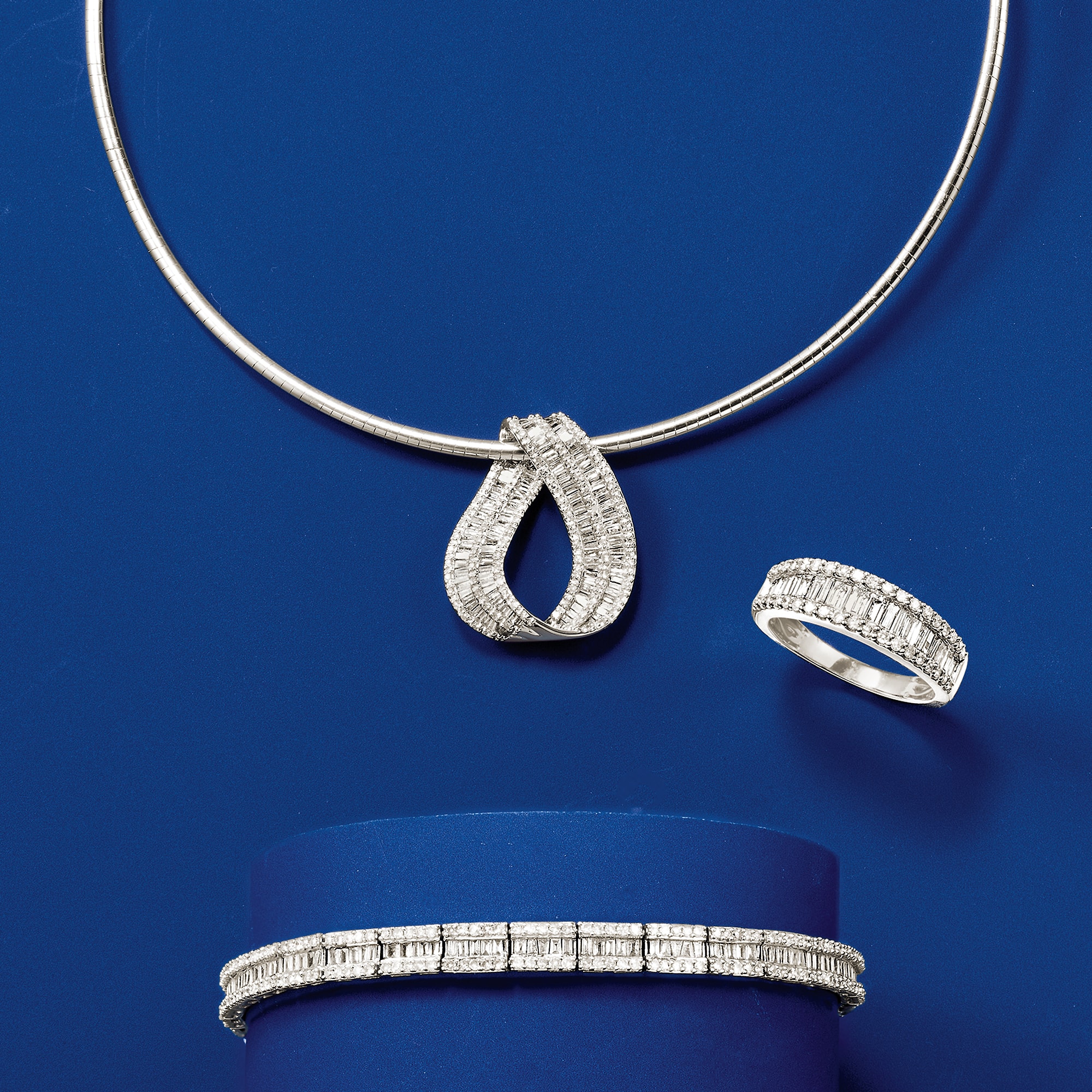 White gold clearance omega necklace