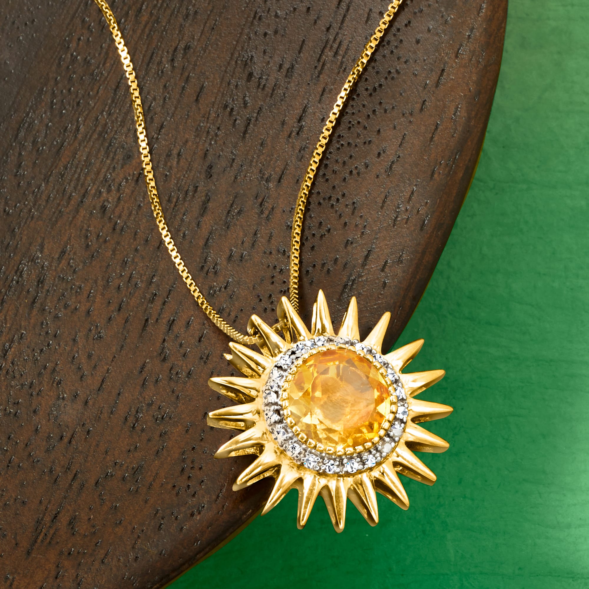 Citrine sun outlet necklace