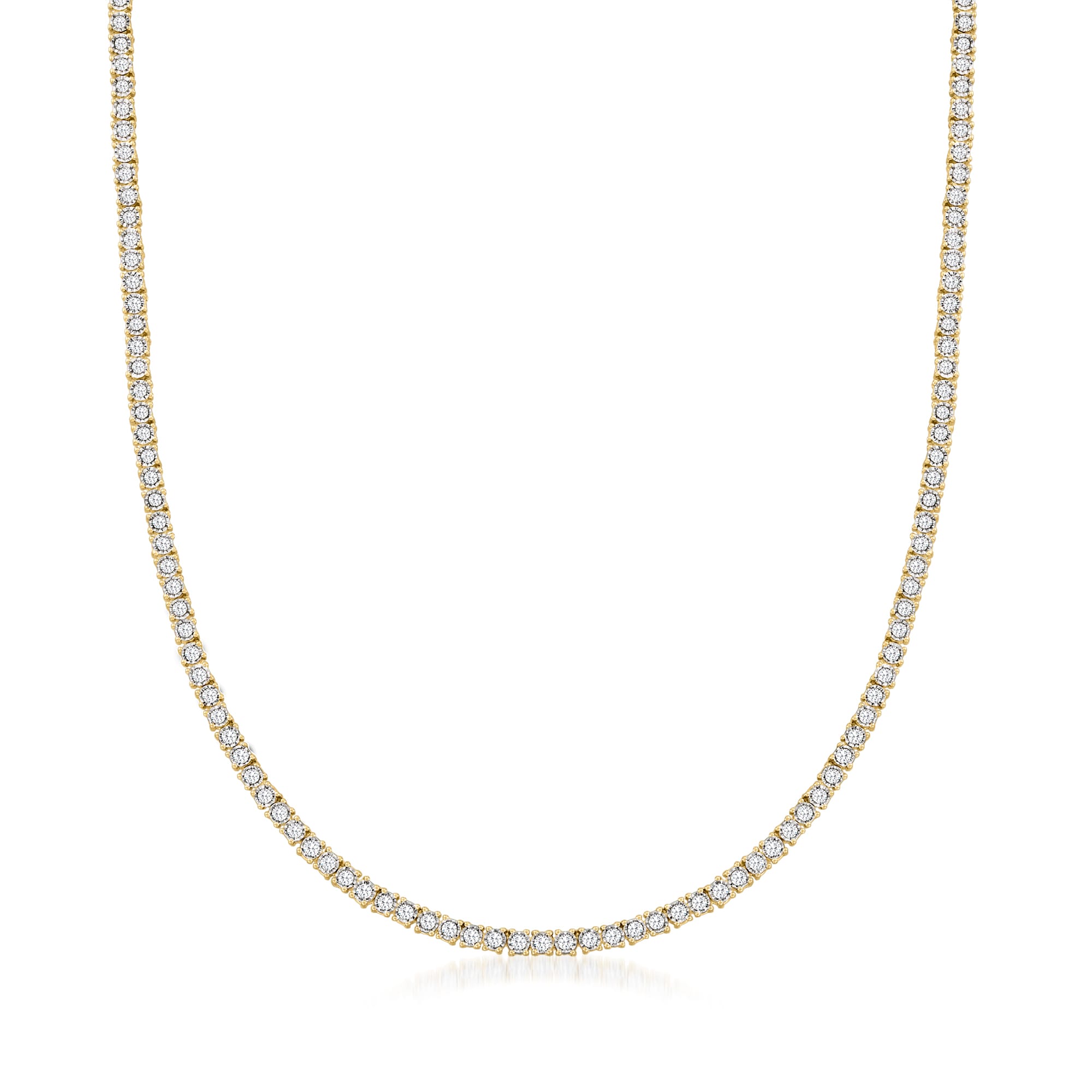 5ct diamond tennis necklace