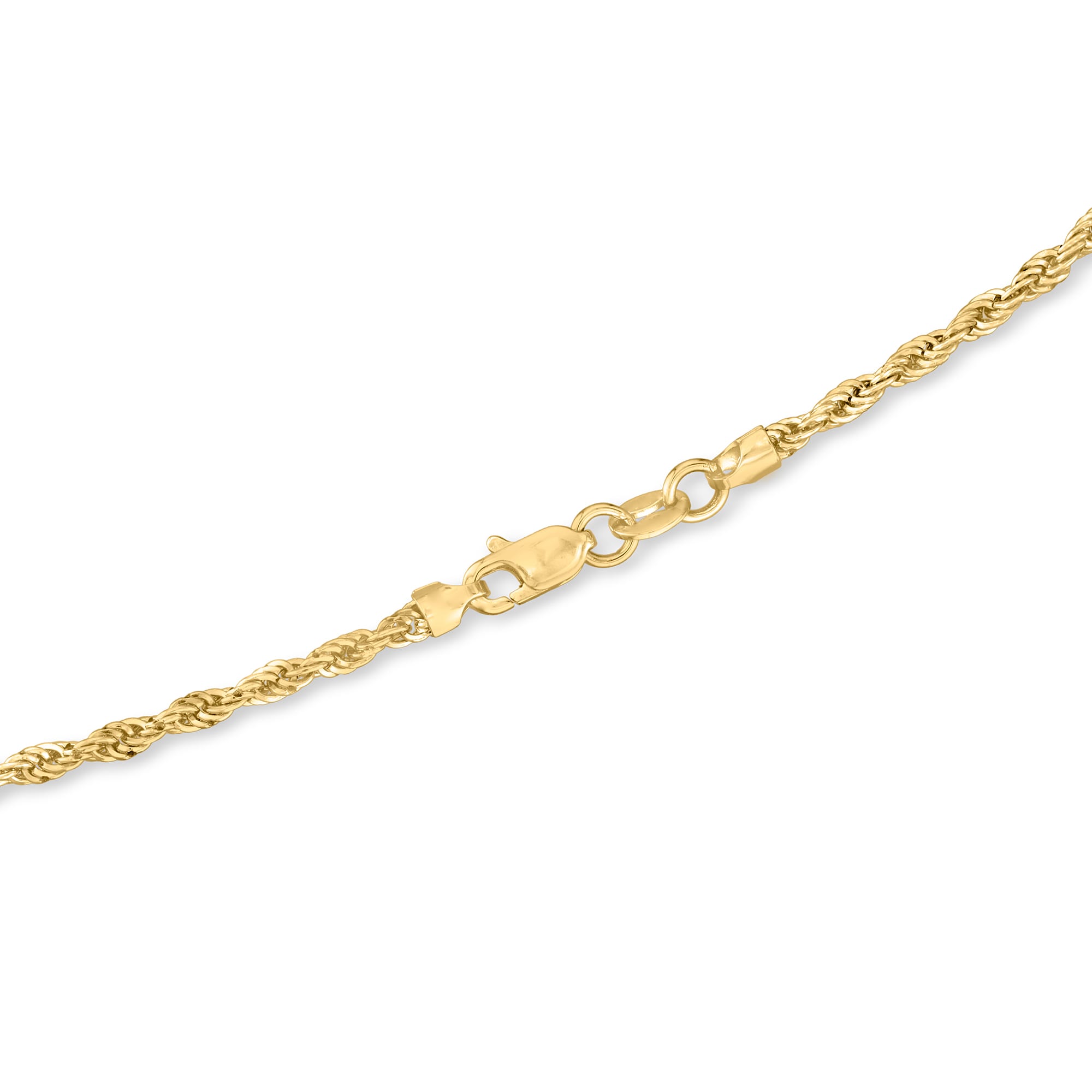 2mm 14kt Yellow Gold Rope Chain Necklace | Ross-Simons