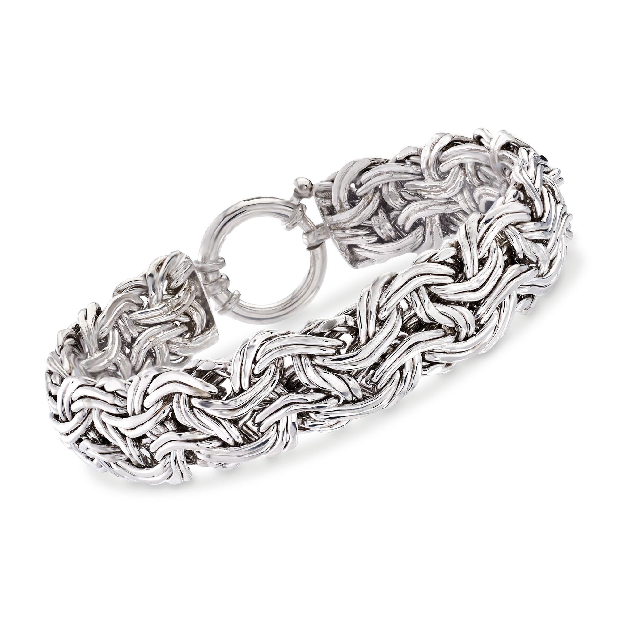 Sterling Silver Byzantine Bracelet Ross Simons