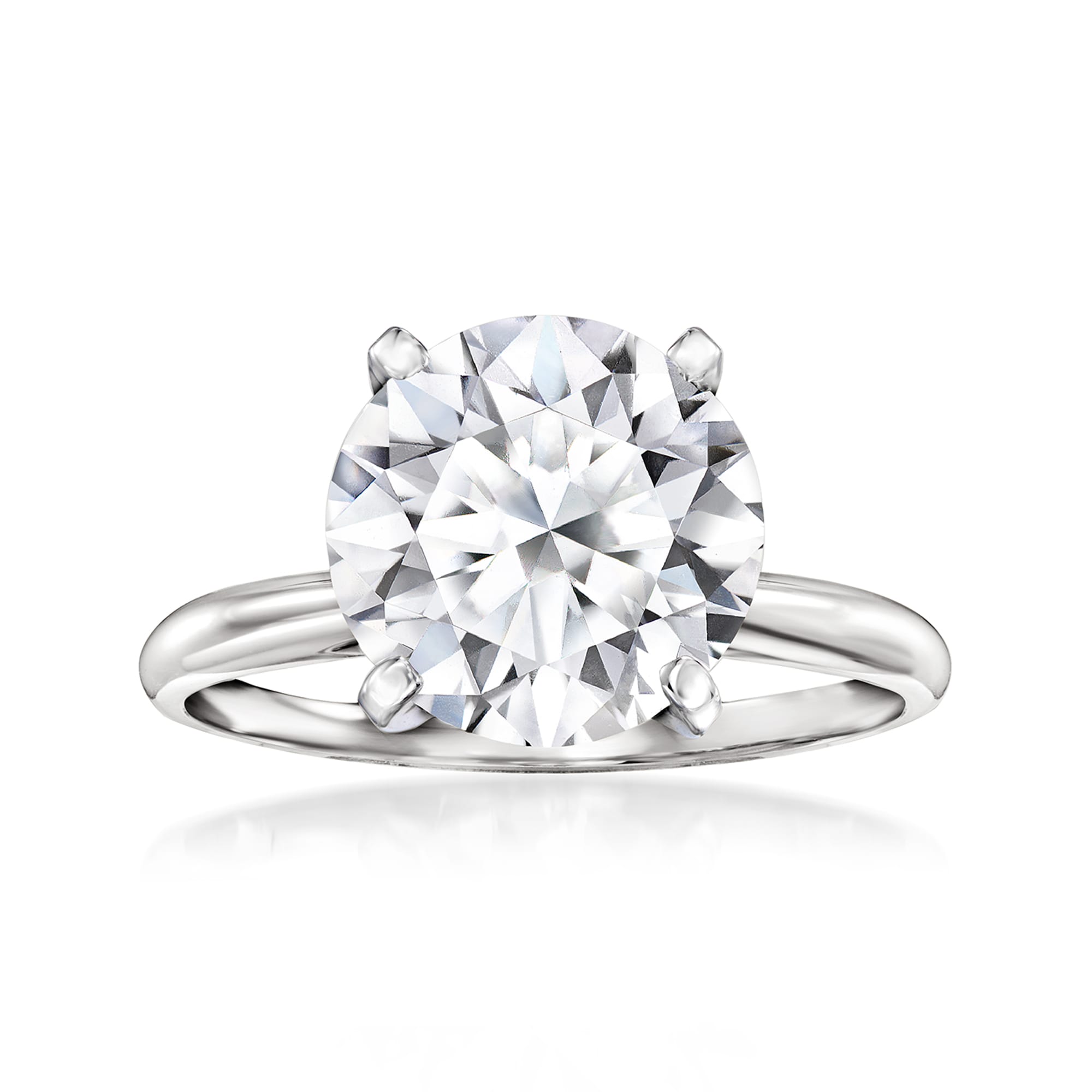 5.00 Carat Lab-Grown Diamond Solitaire Ring in Platinum | Ross-Simons