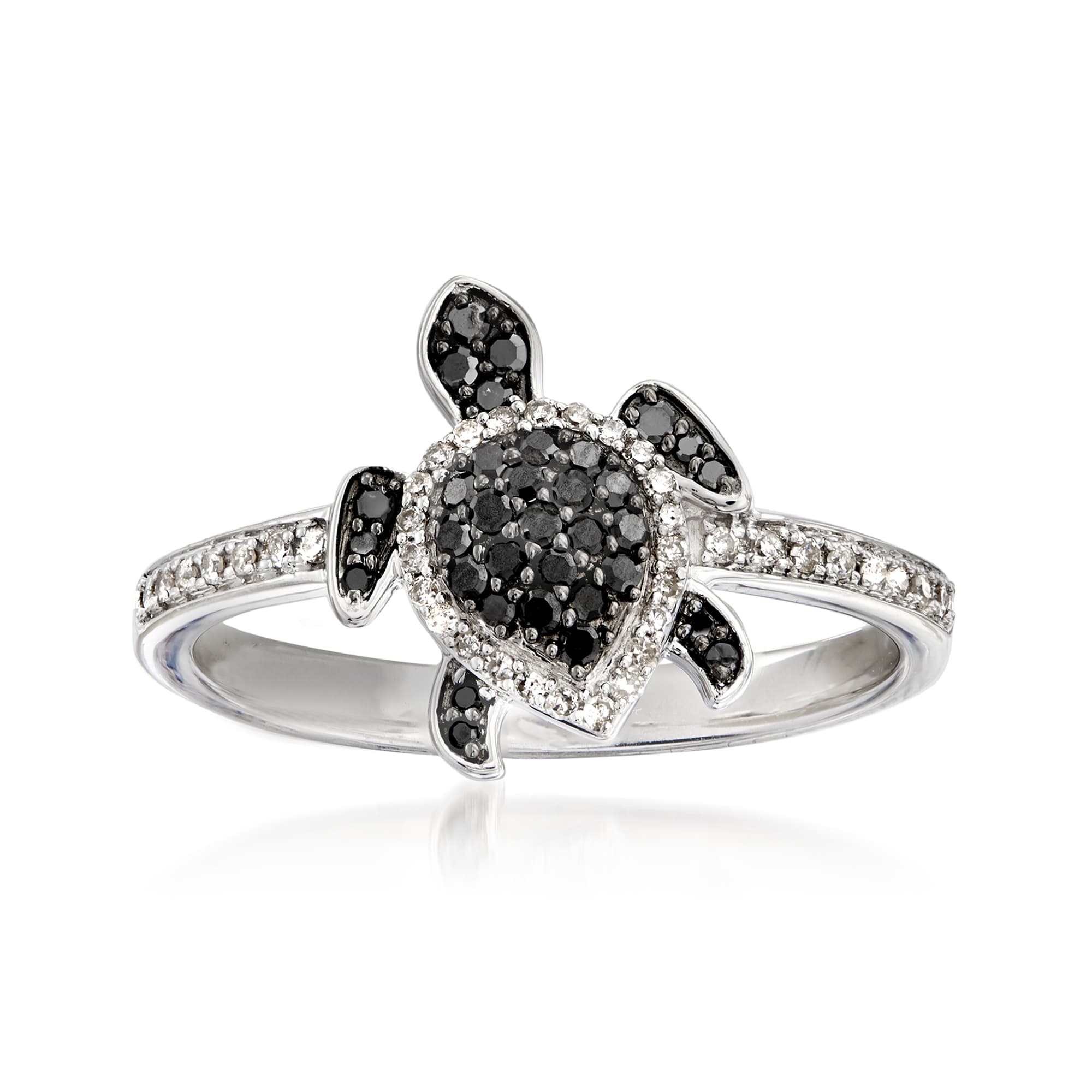 Turtle diamond sales ring
