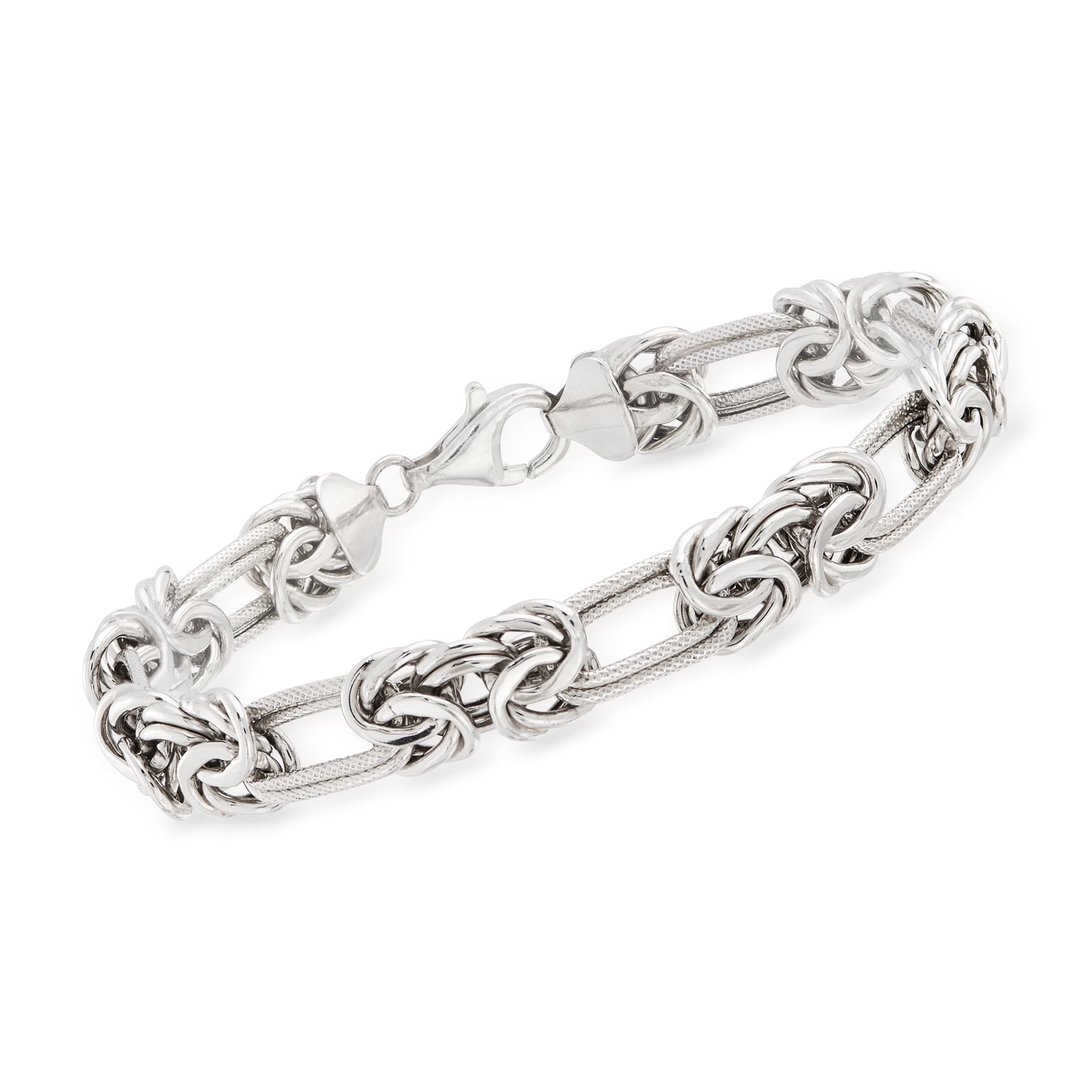 Sterling Silver Byzantine Double-Link Bracelet | Ross-Simons
