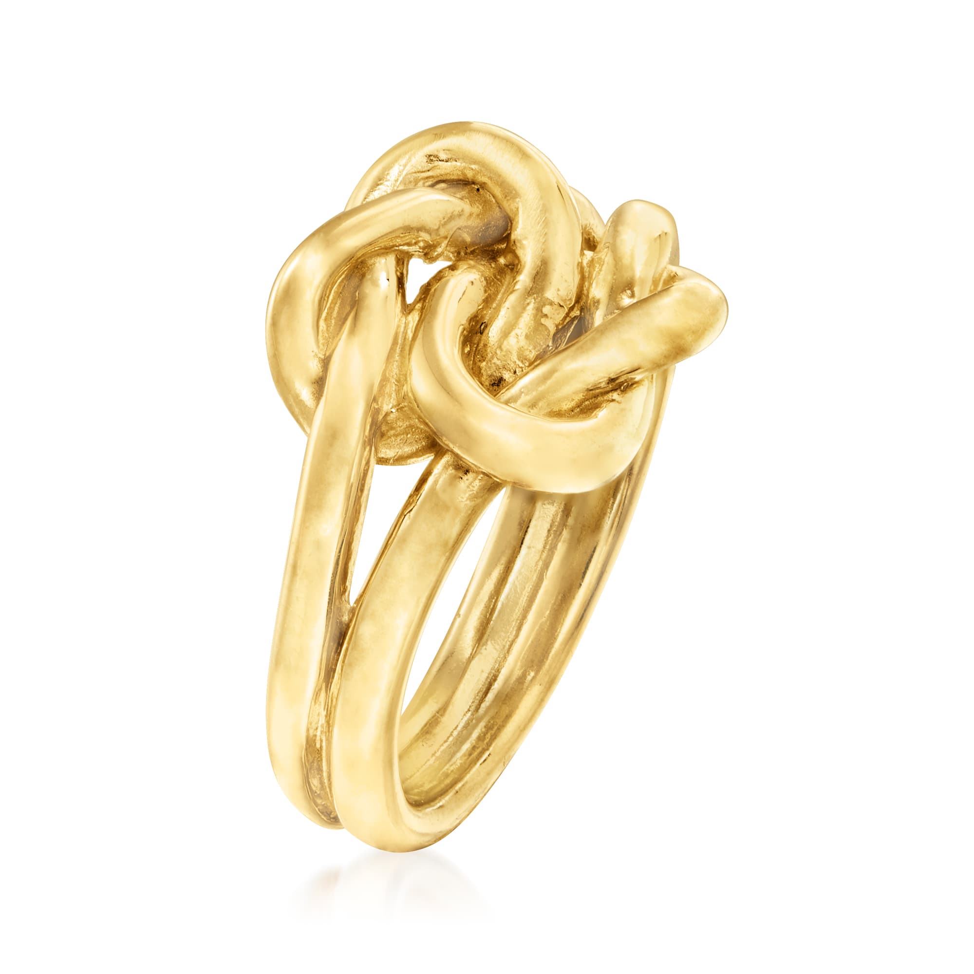 Italian 18kt Gold Over Sterling Love Knot Ring | Ross-Simons