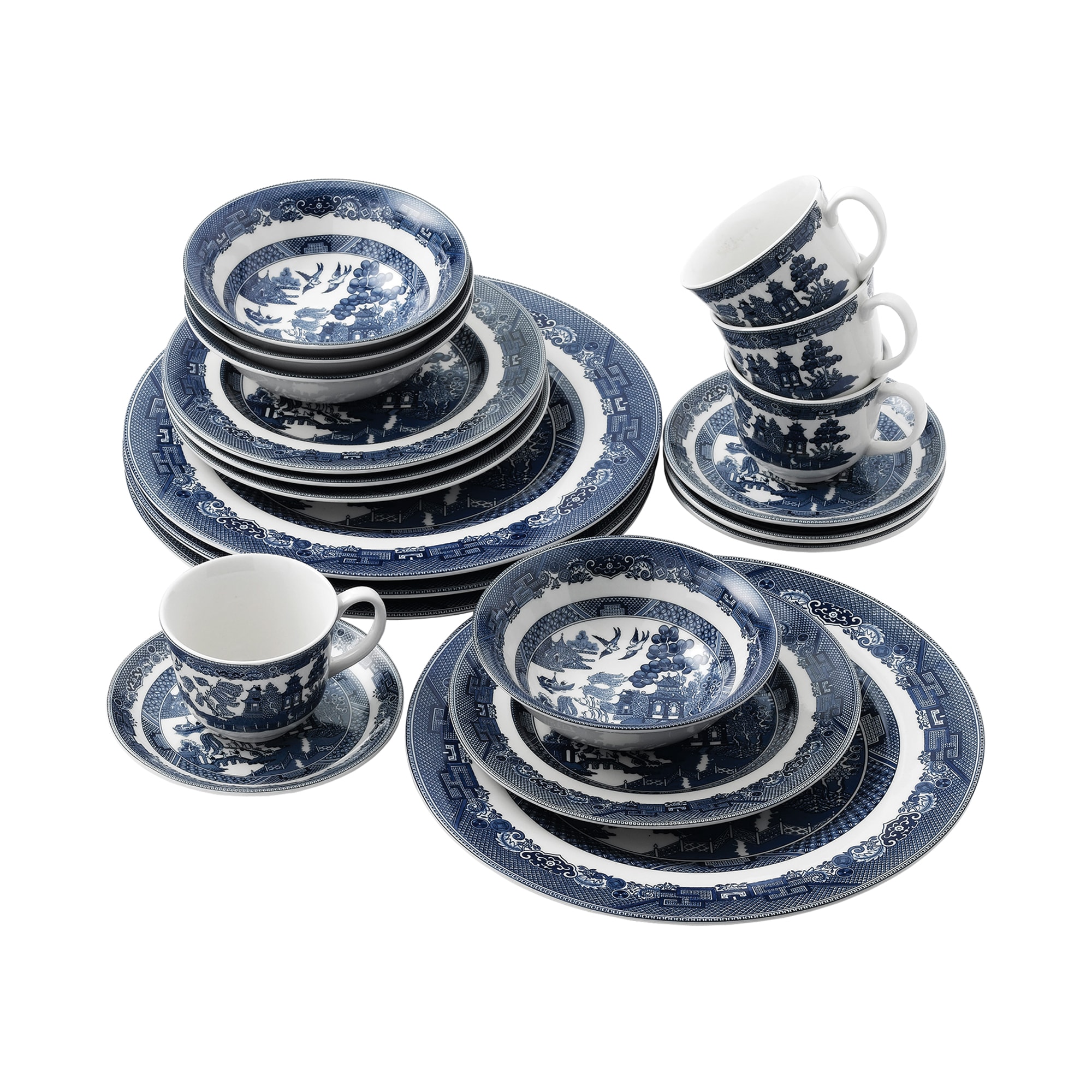 Johnson bros blue online willow