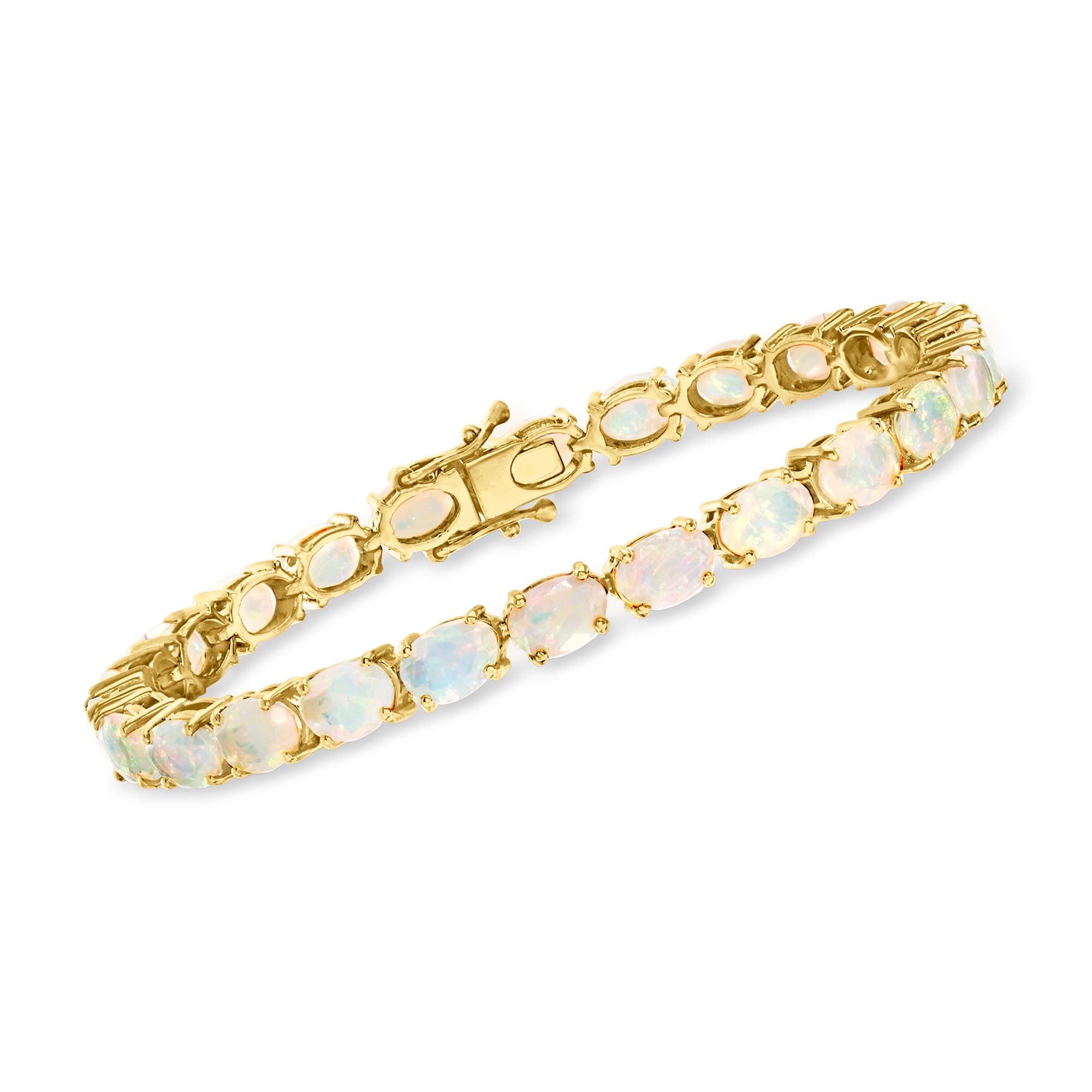 Yellow gold opal store bracelet