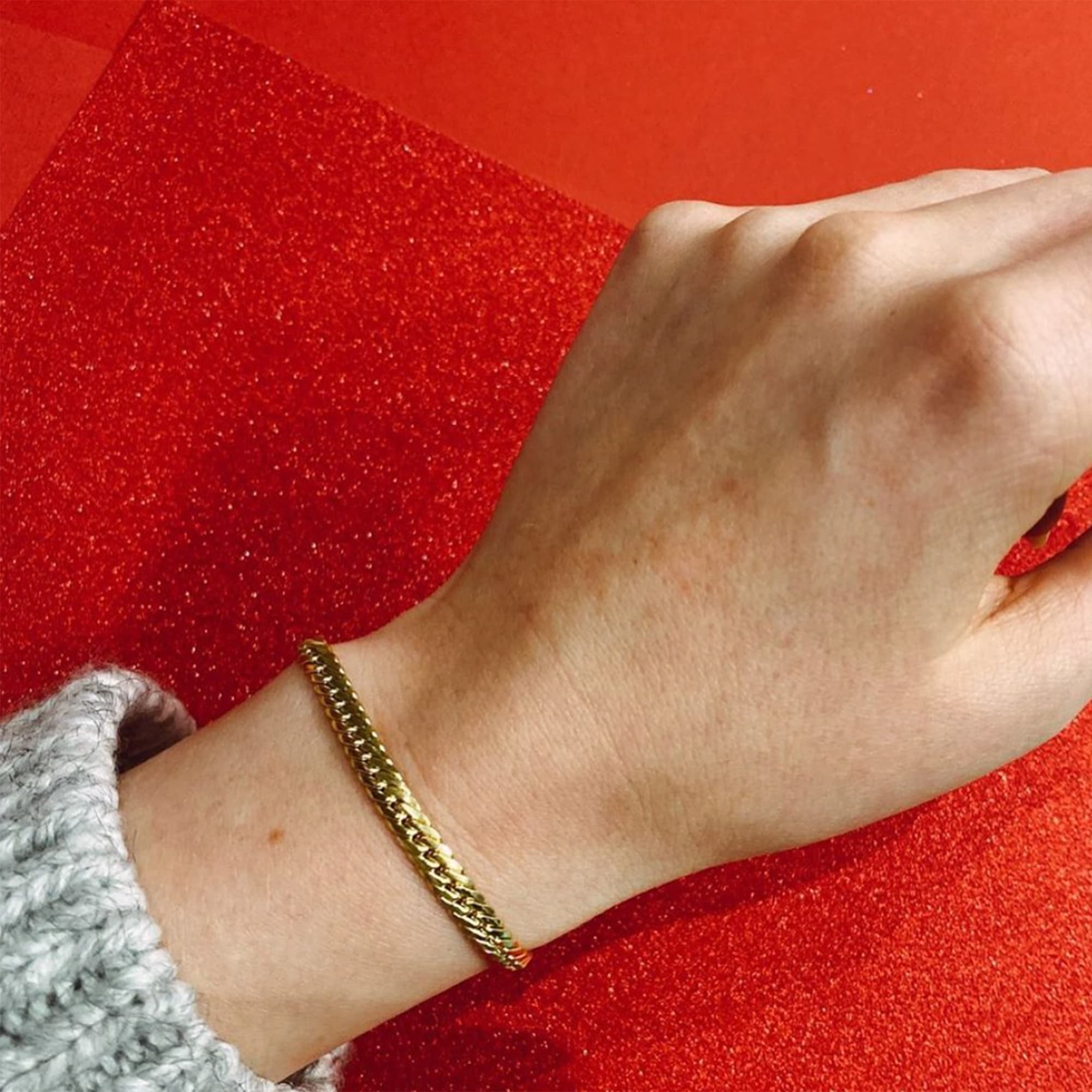 Italian cuban sale link bracelet