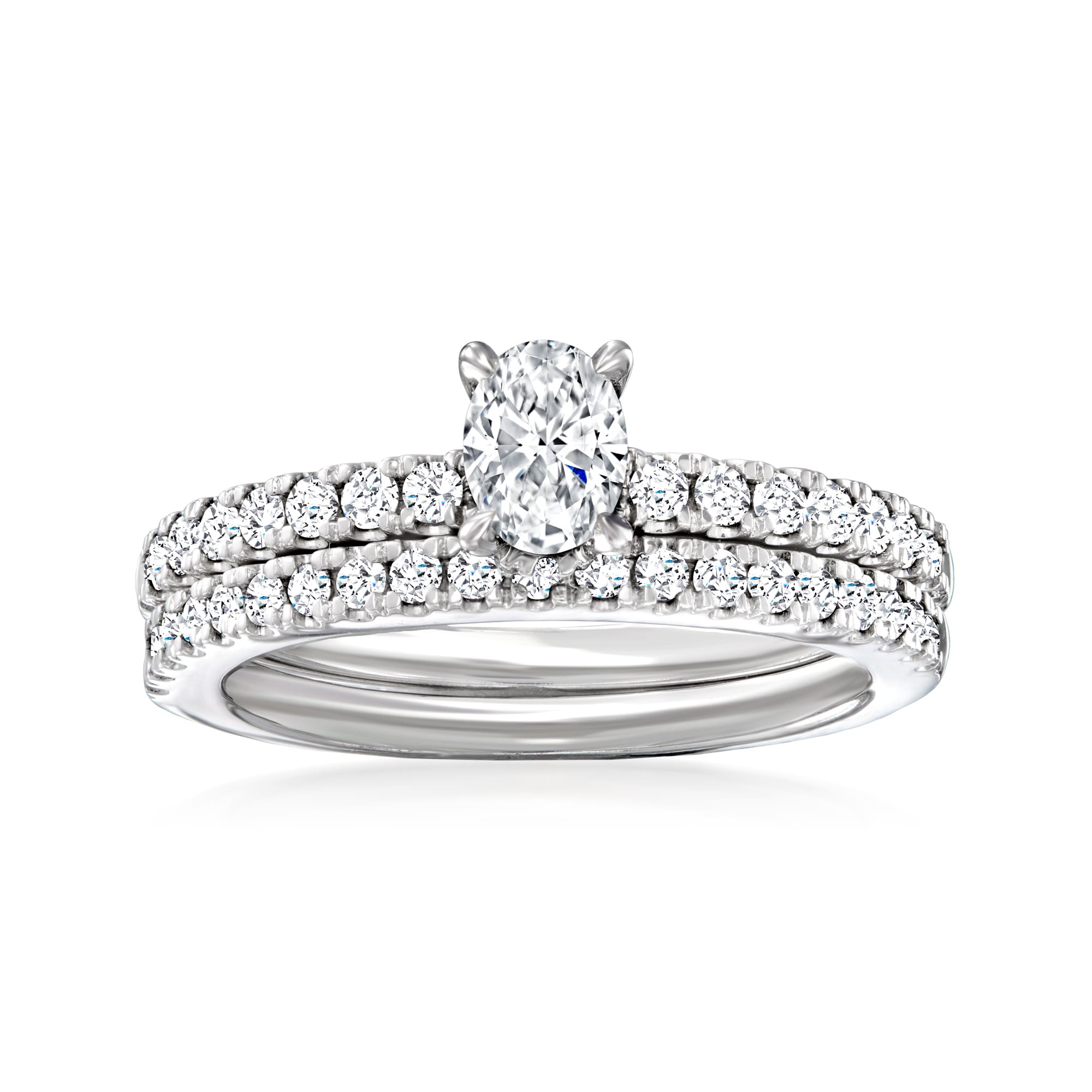 1.00 ct. t.w. Diamond Bridal Set: Engagement and Wedding Rings in