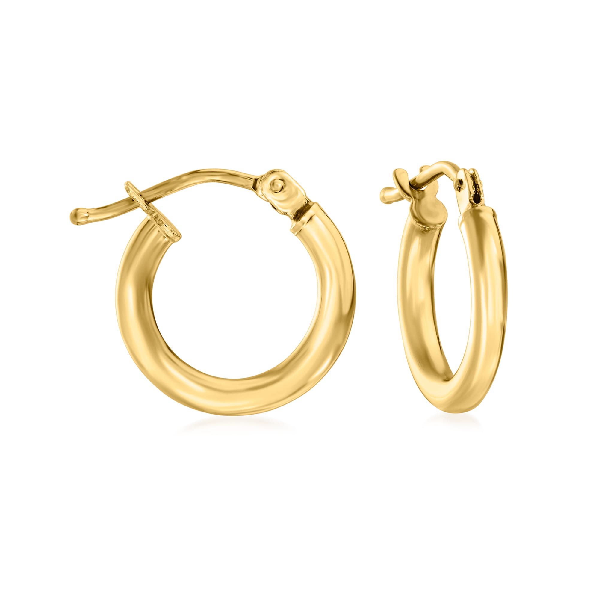 1 inch Italian Multi-Hoop Earrings 14K Gold - Apples of Gold Jewelry