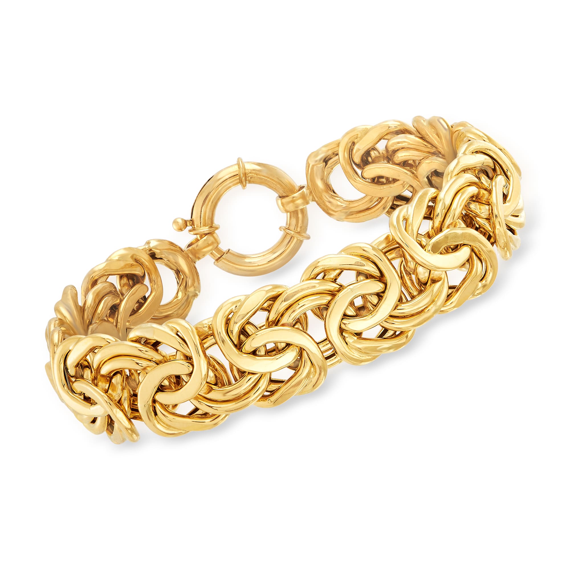 18kt Yellow Gold Byzantine Bracelet Ross Simons