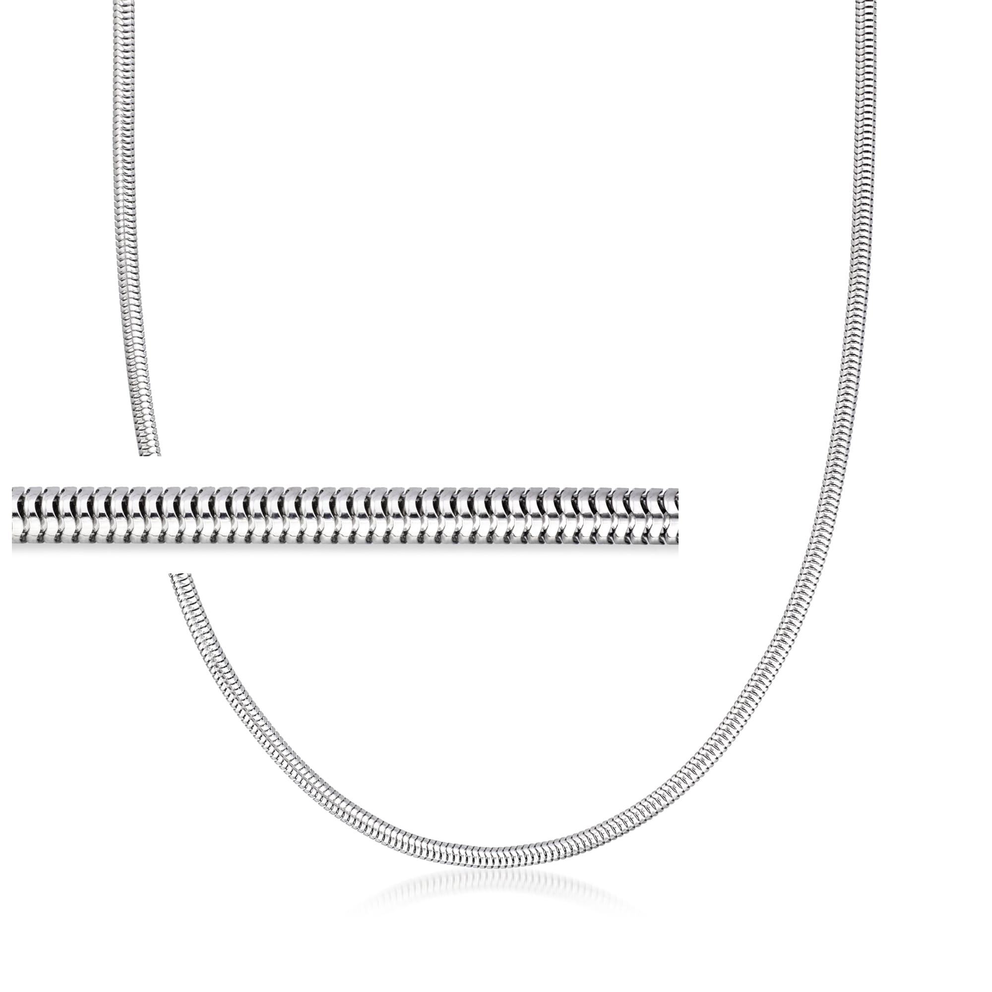 Snake Chain Necklace - Silver