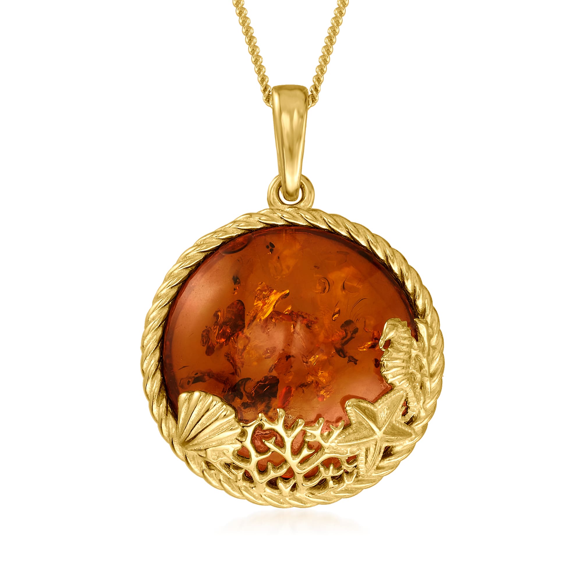 Amber gold sale necklace