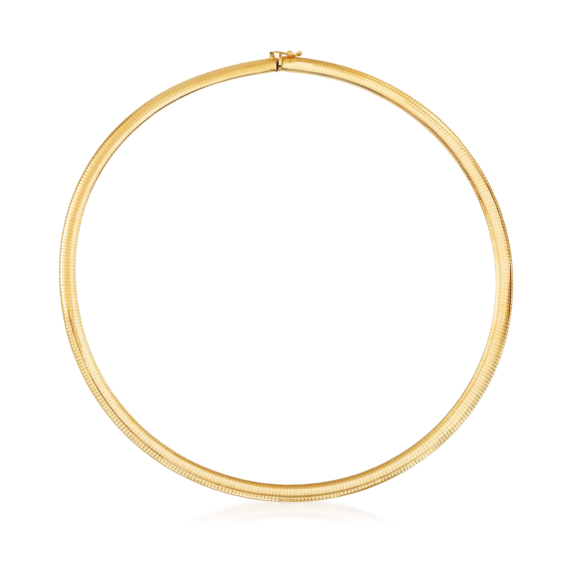 Italian 6mm 14kt Yellow Gold Omega Necklace Ross Simons