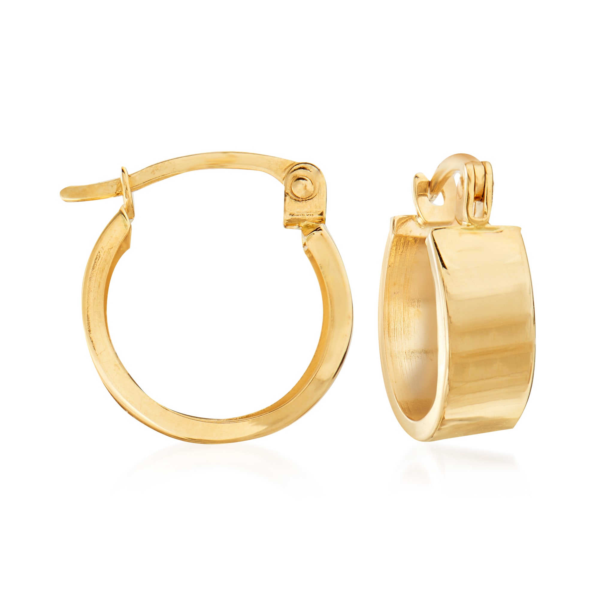 14kt Yellow Gold Huggie Hoop Earrings | Ross-Simons