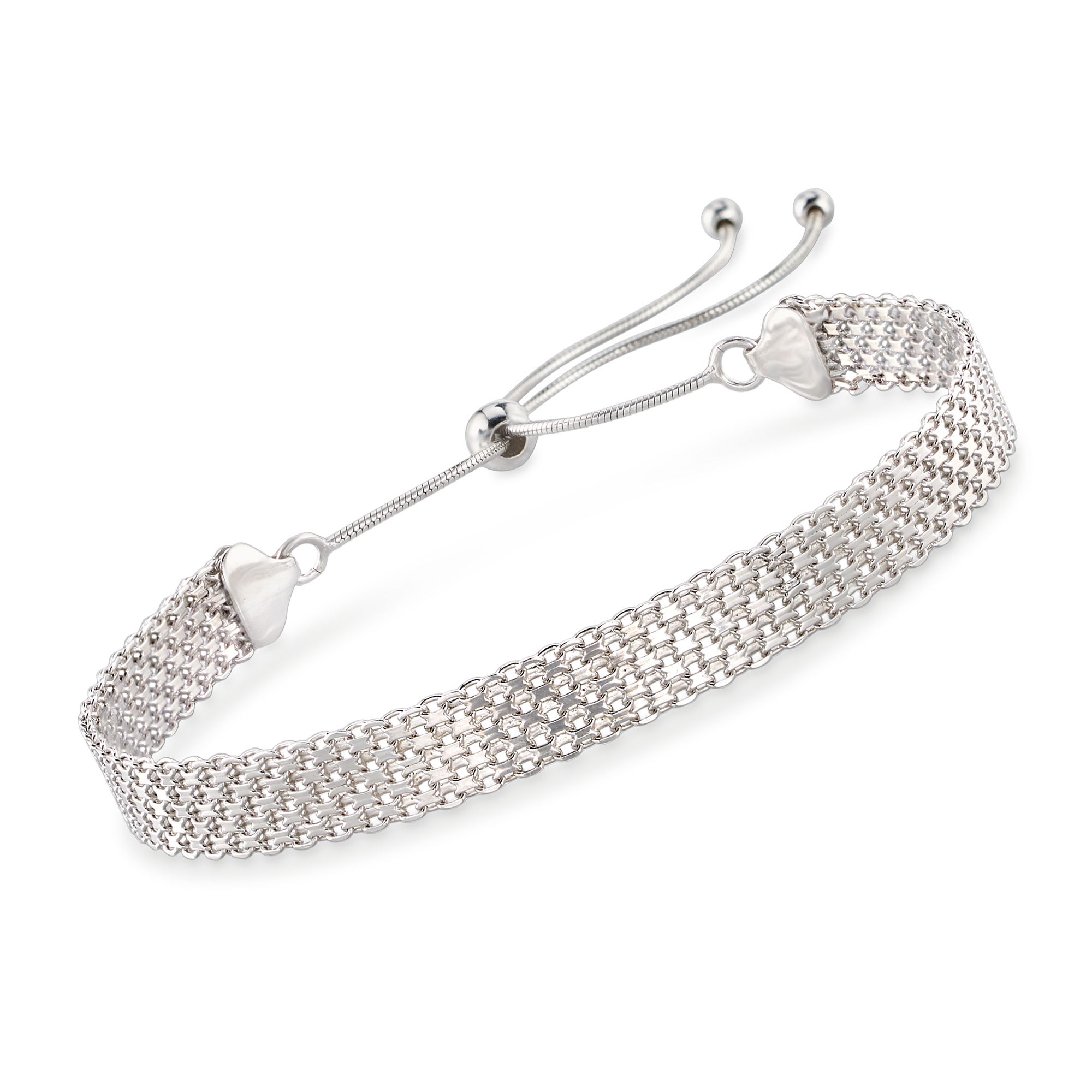 Sterling Silver Bismark-Link Bolo Bracelet | Ross-Simons