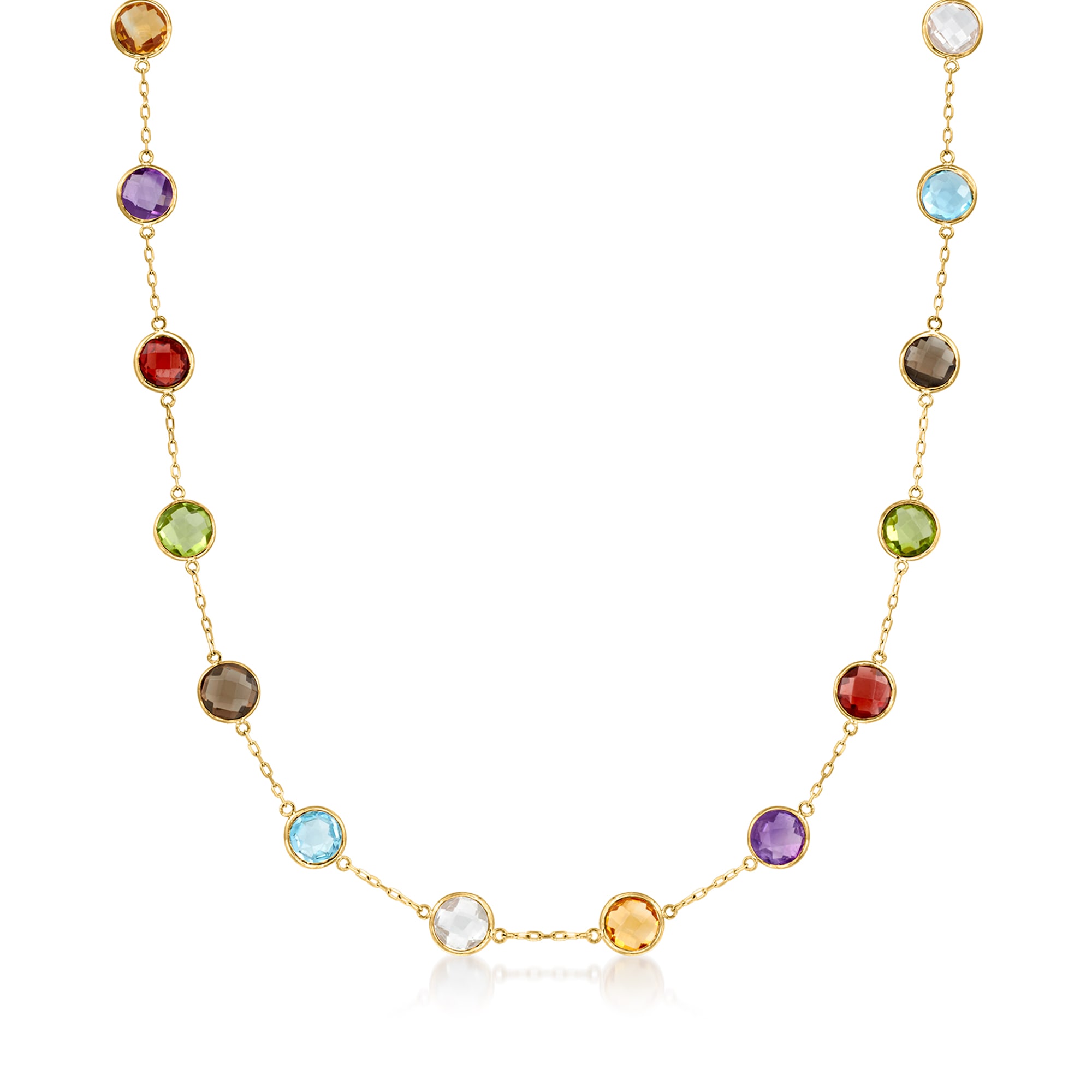Gemstone station necklace deals