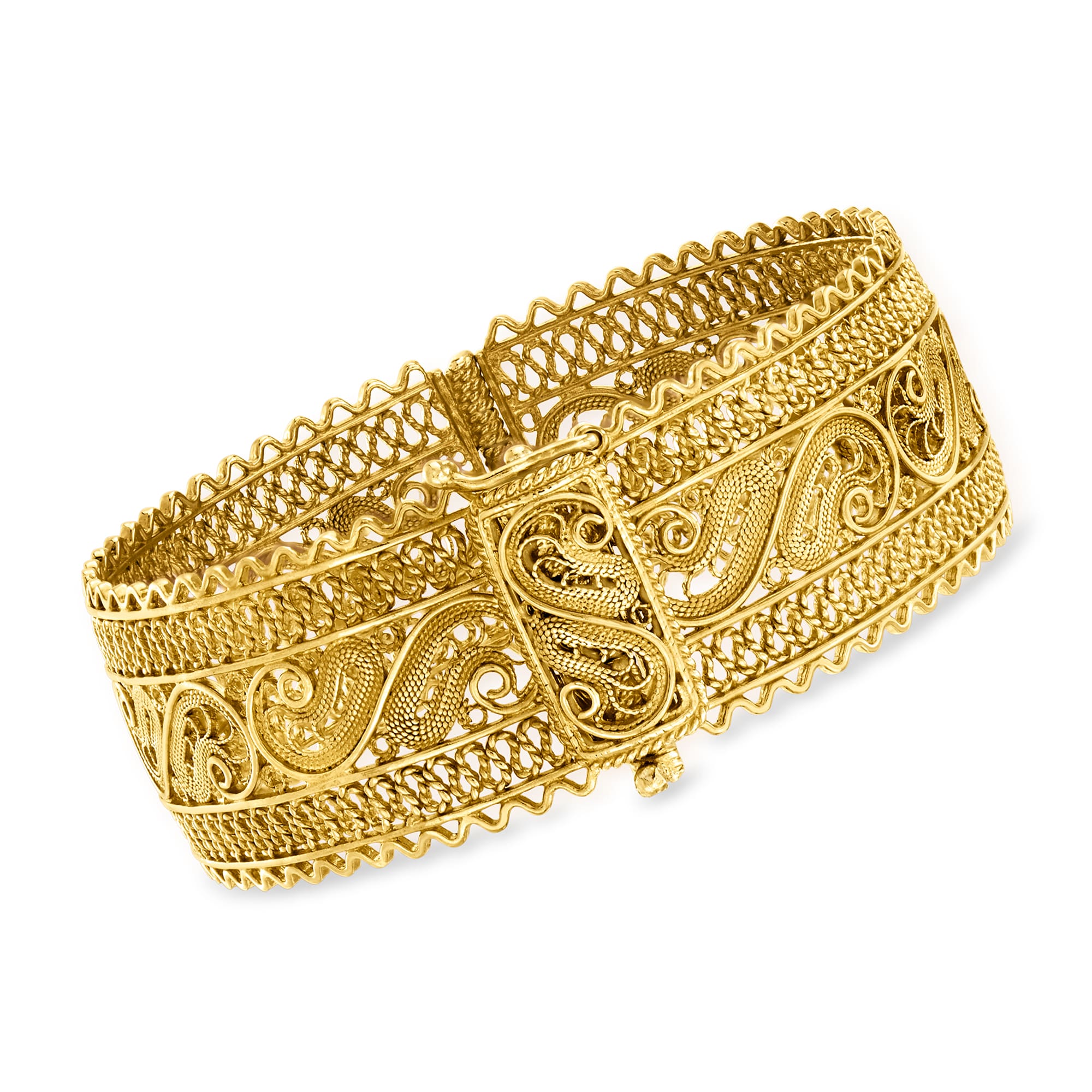 Gold discount filigree bracelet