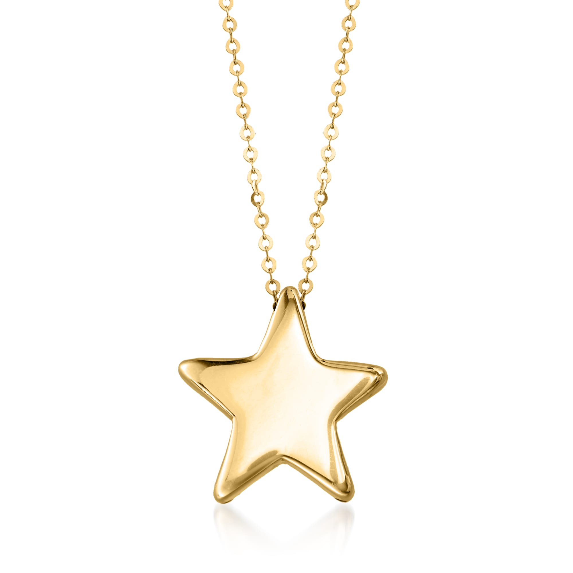 Yellow gold star store necklace