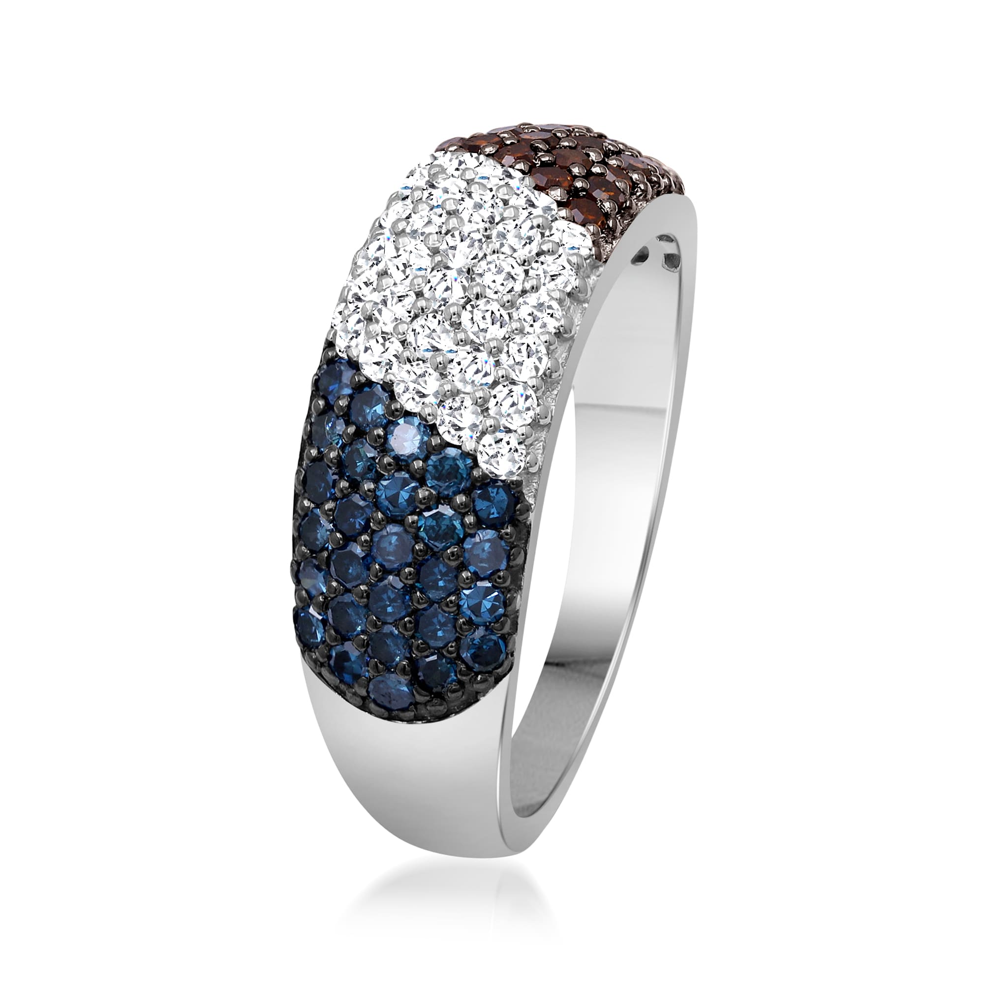 Red white and shop blue diamond rings