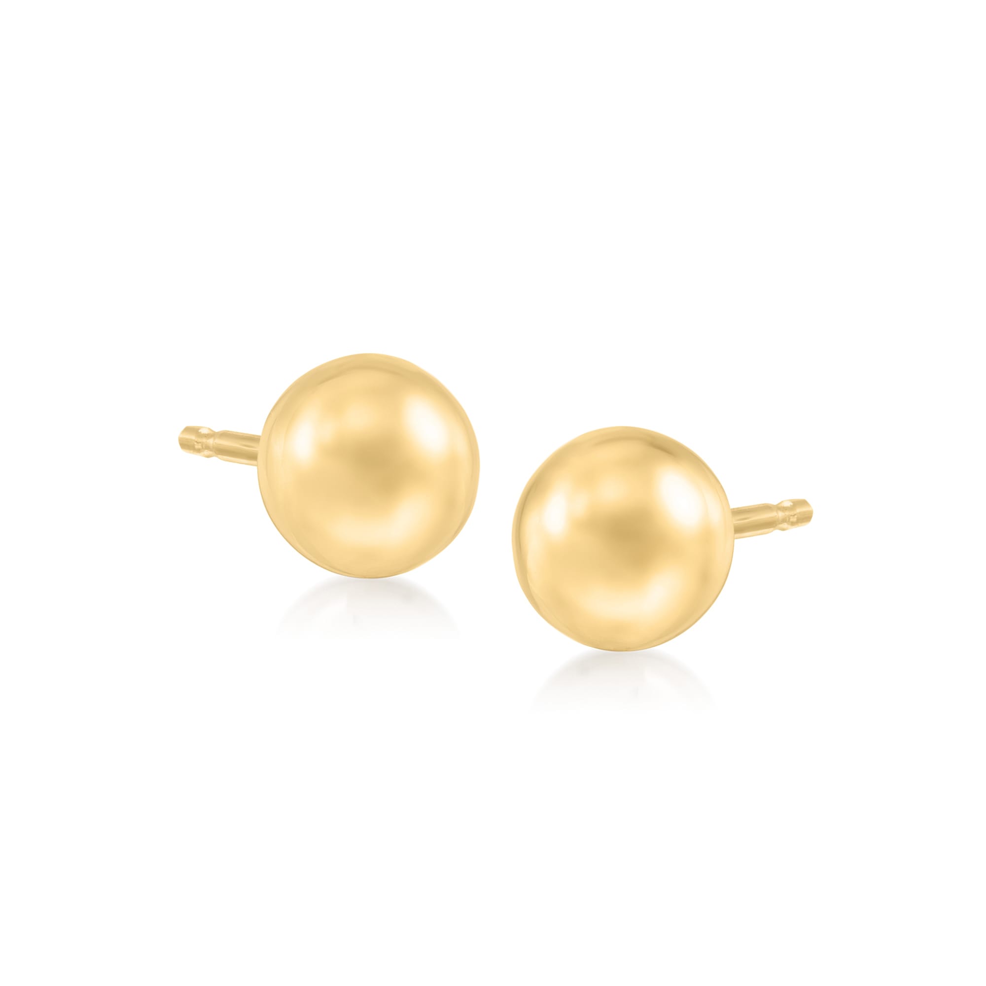 3mm Platinum Ball Earrings Studs JL PT E 182 - Pair