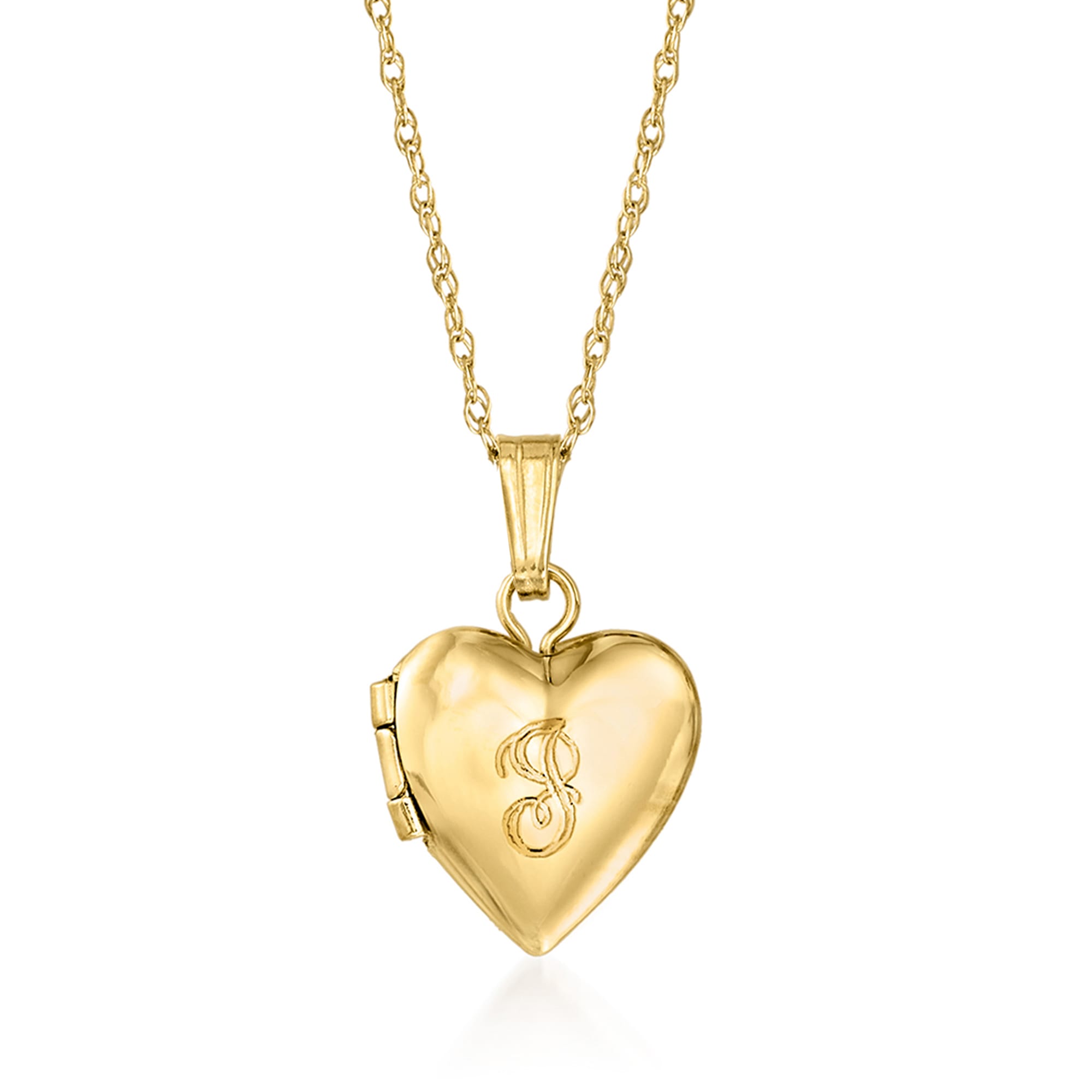 BBAUER Star Gold Necklace Lockets for Little Girls Daughter Heart Necklace  Jewelers Solid Yellow Gold 12MM Roses Heart Locket Pendant- for Photos