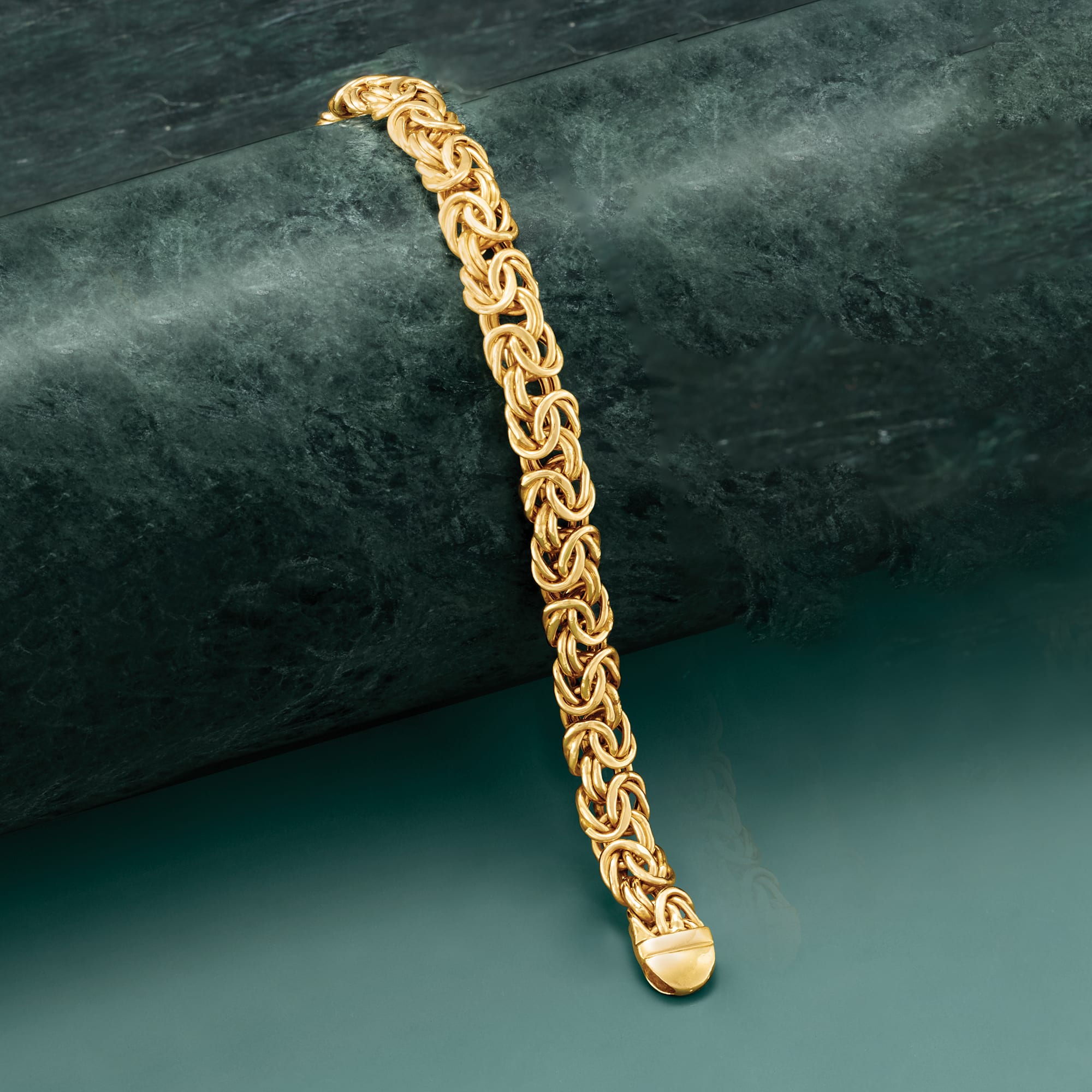 14kt Yellow Gold Byzantine Bracelet Ross Simons