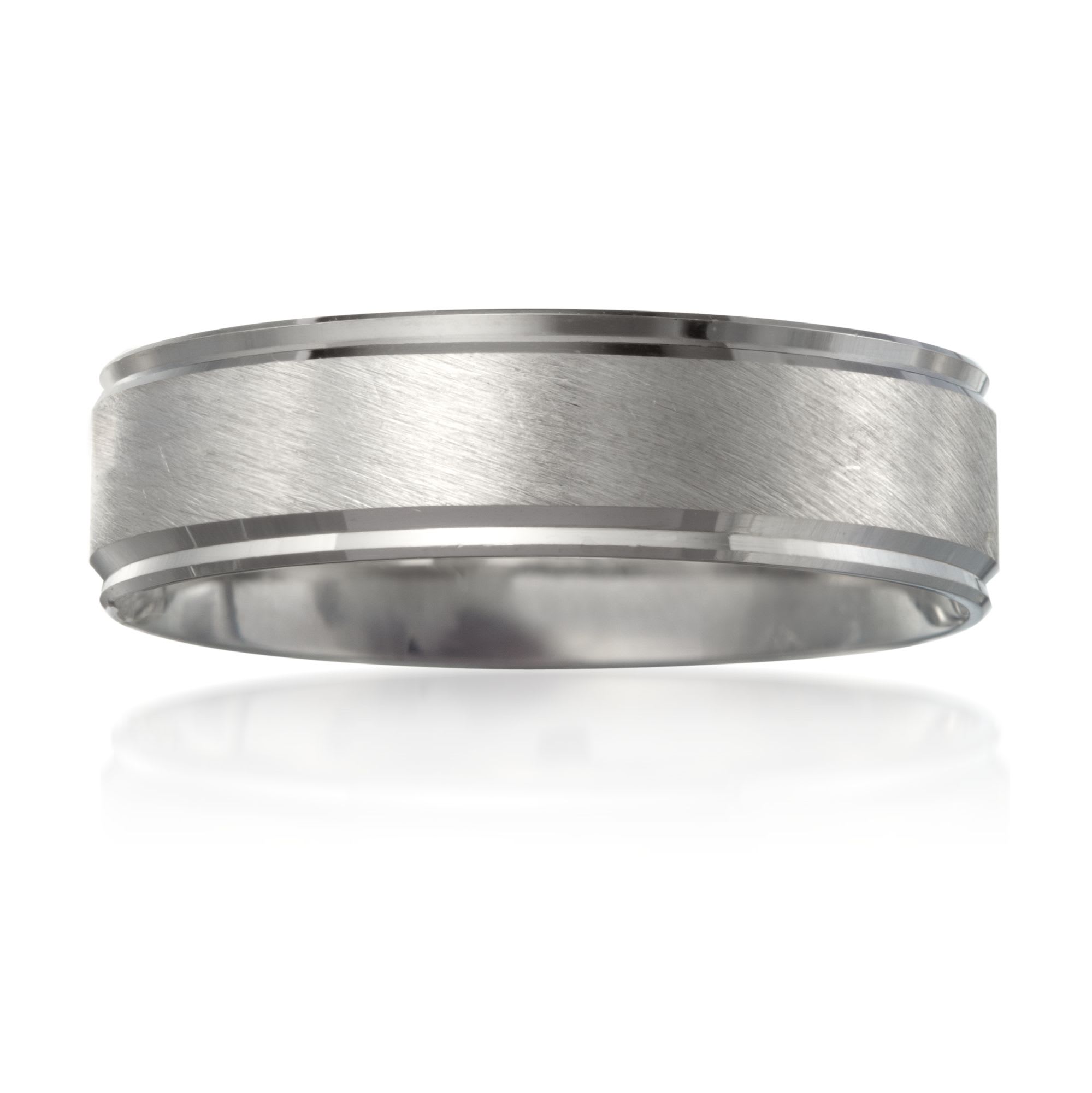 Men's 6mm 14kt White Gold Wedding Ring | Ross-Simons