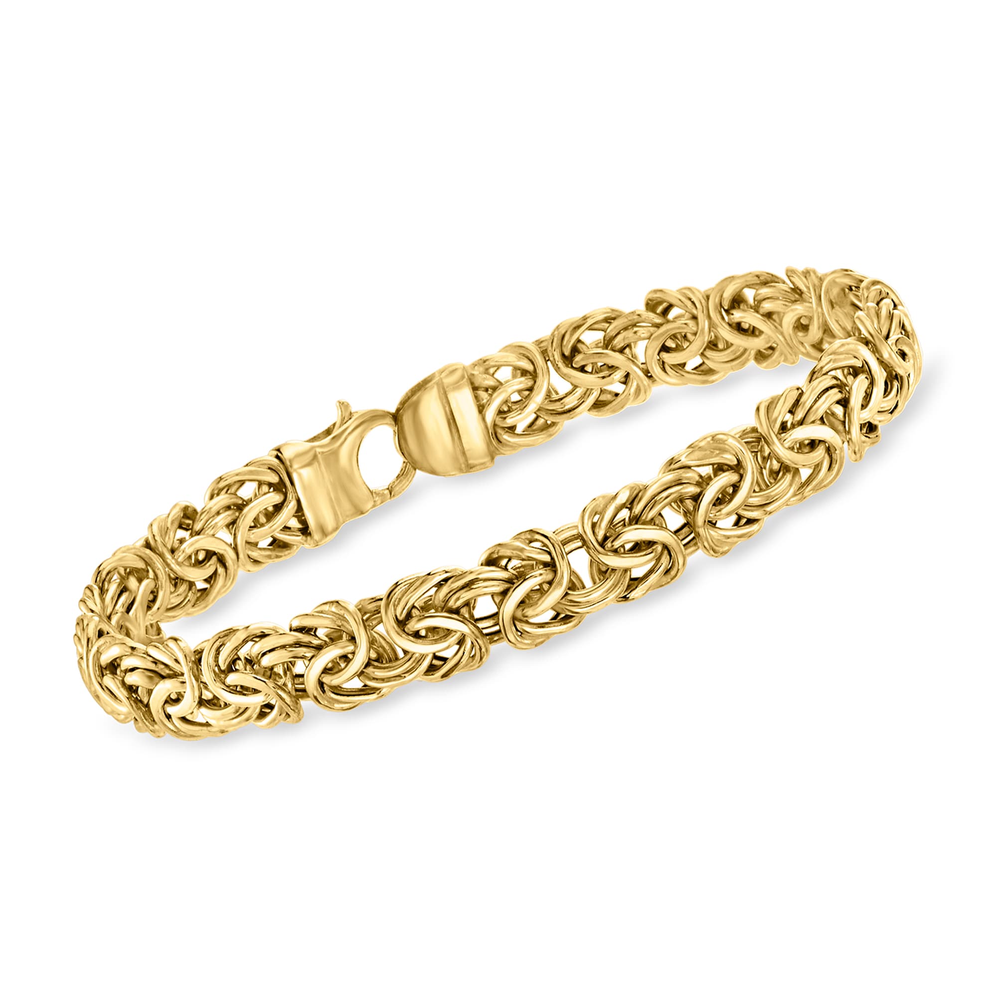 14kt Yellow Gold Byzantine Bracelet | Ross-Simons