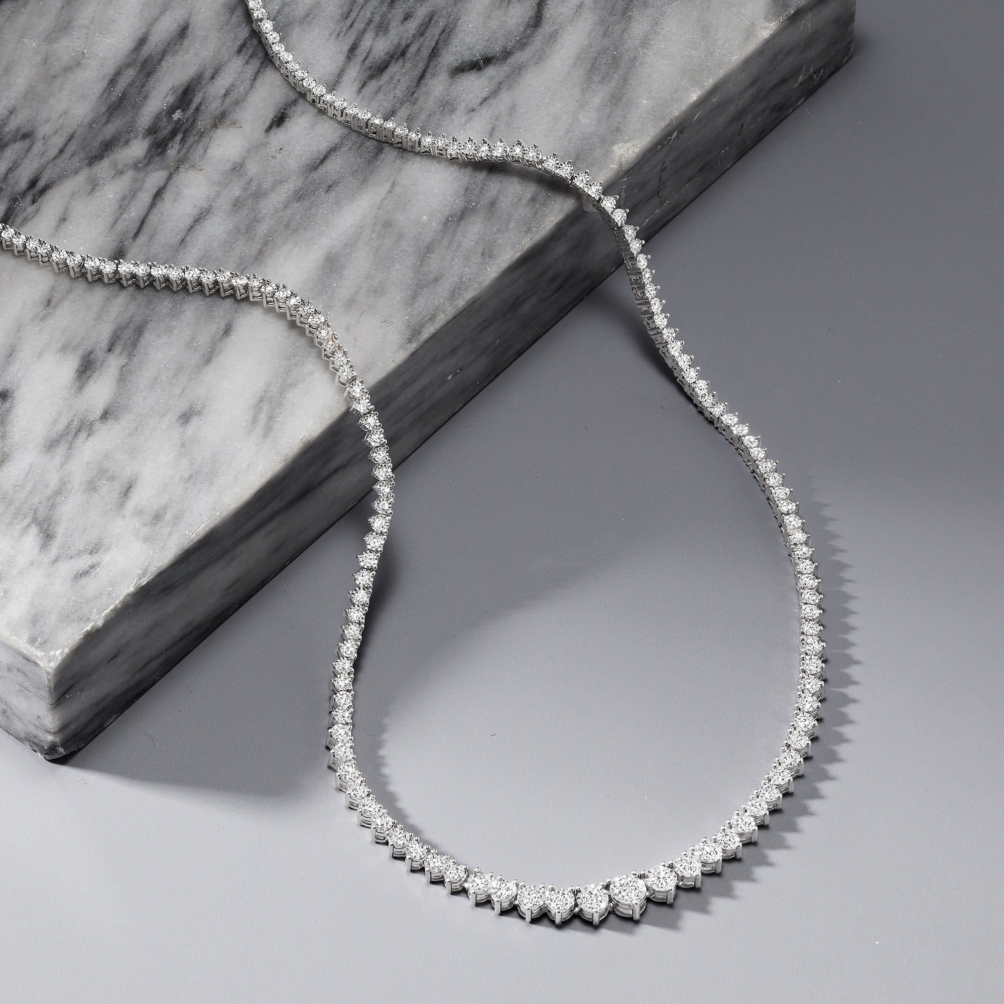 3.00 ct. t.w. Diamond Tennis Necklace in Sterling Silver Ross Simons
