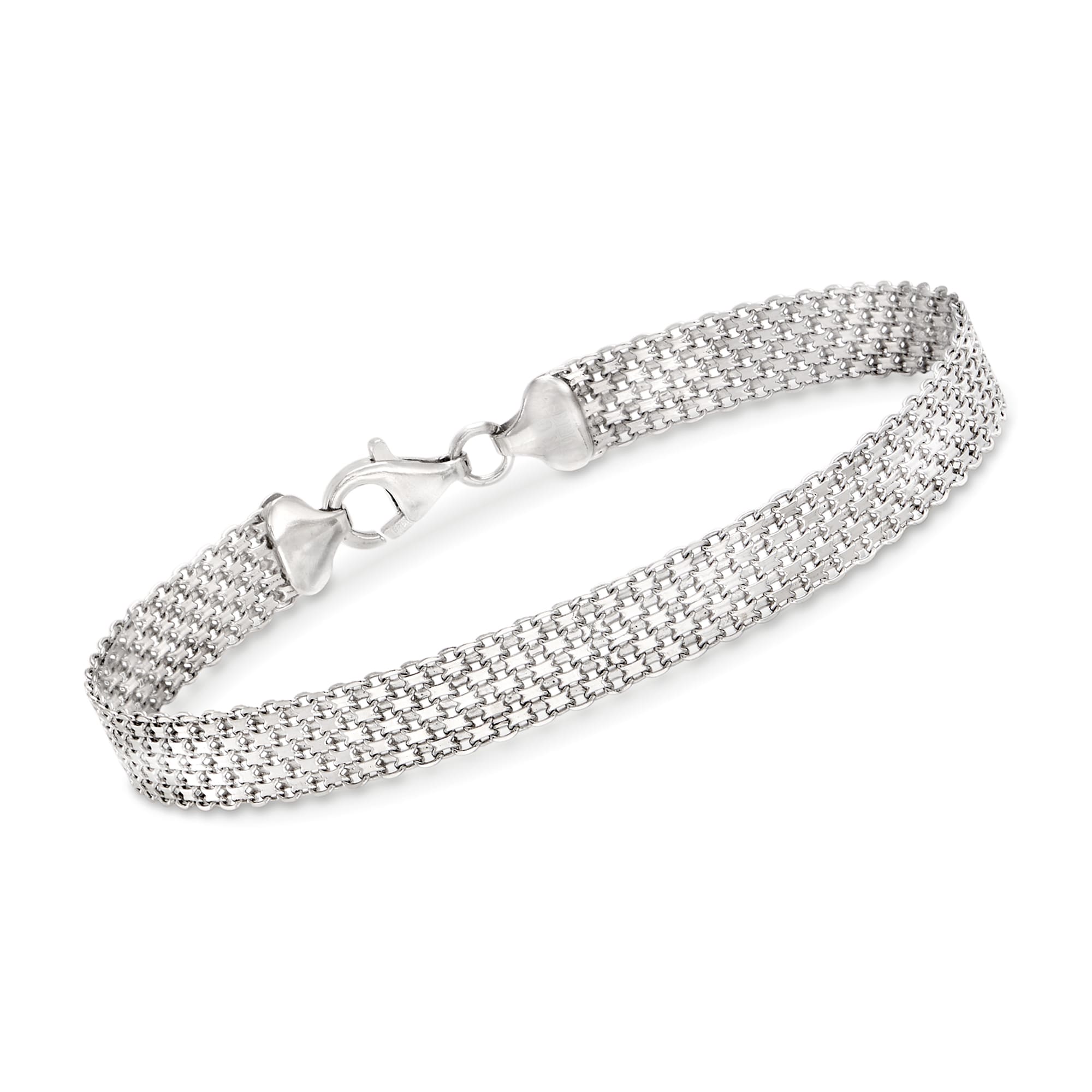 Sterling Silver Bismark-Link Bracelet | Ross-Simons