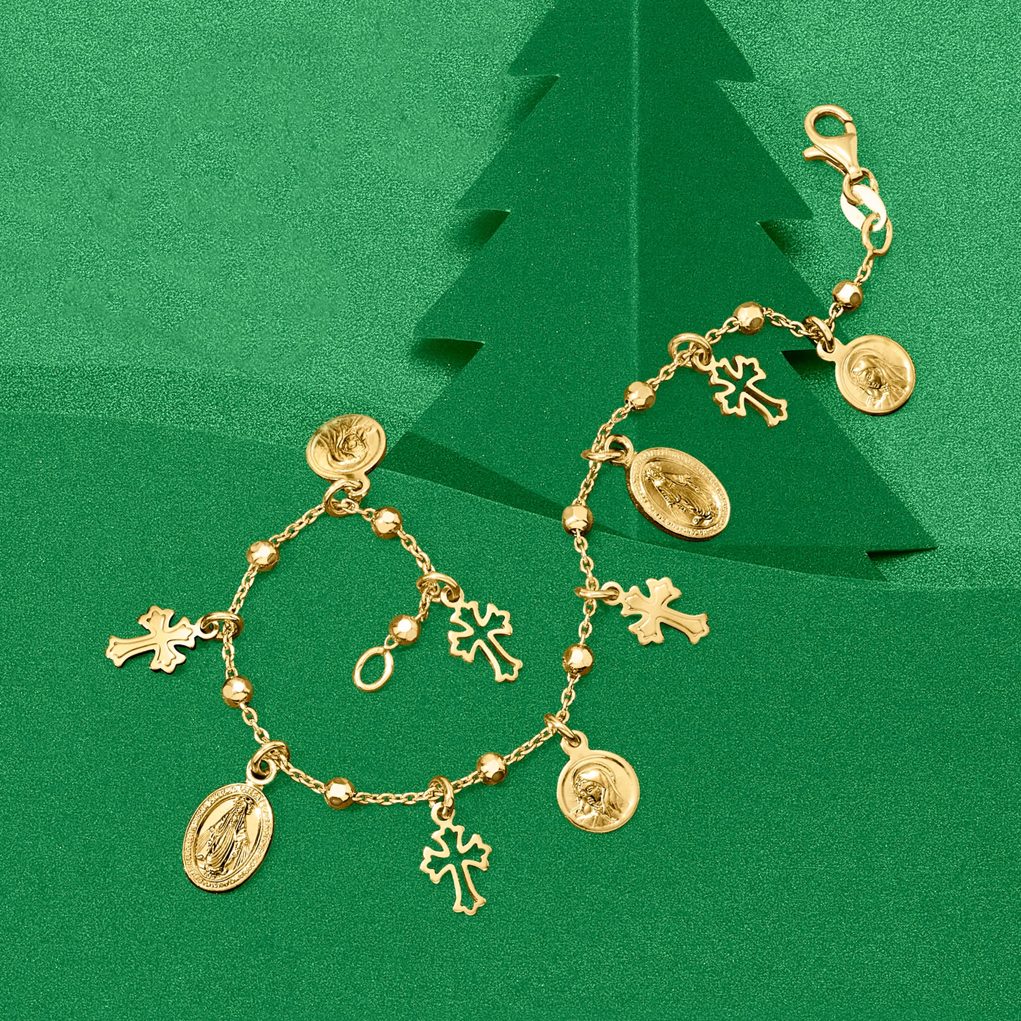 Precious Jewels 18k Gold Plated Charm Bracelets – The Pretty Rag