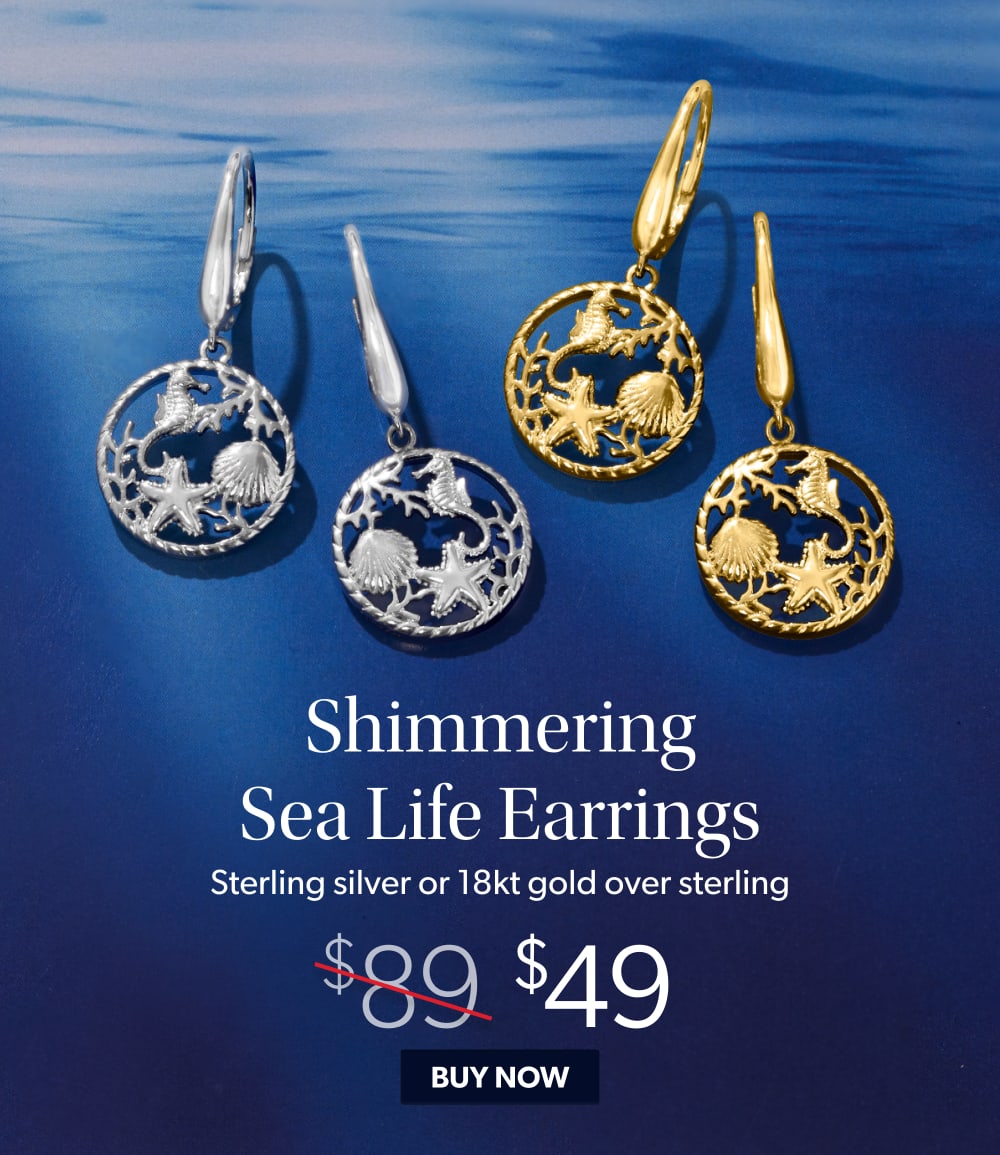 Tidal Treasures. Aquatic Earrings. $49