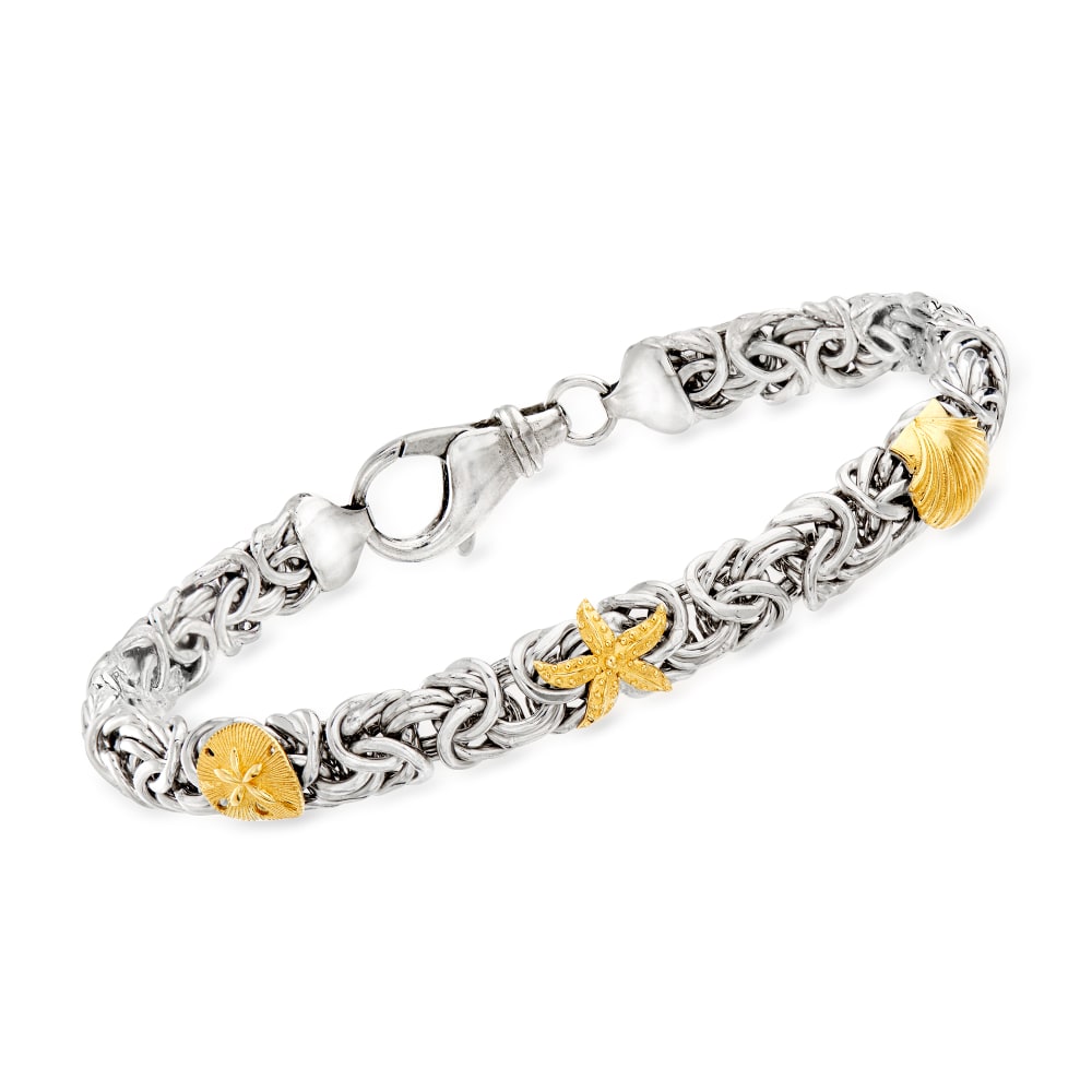 14kt yellow store gold byzantine bracelet