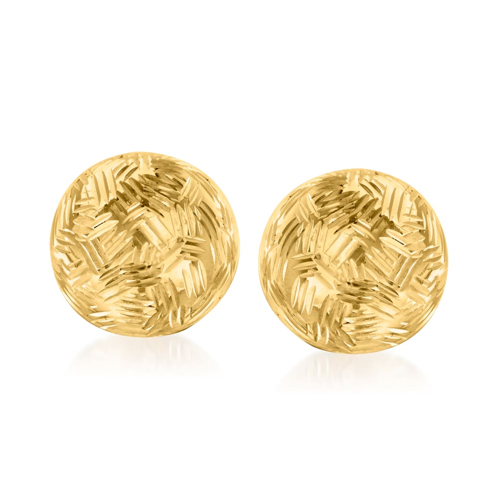 Round Wooden Stud Earrings – Curioganic