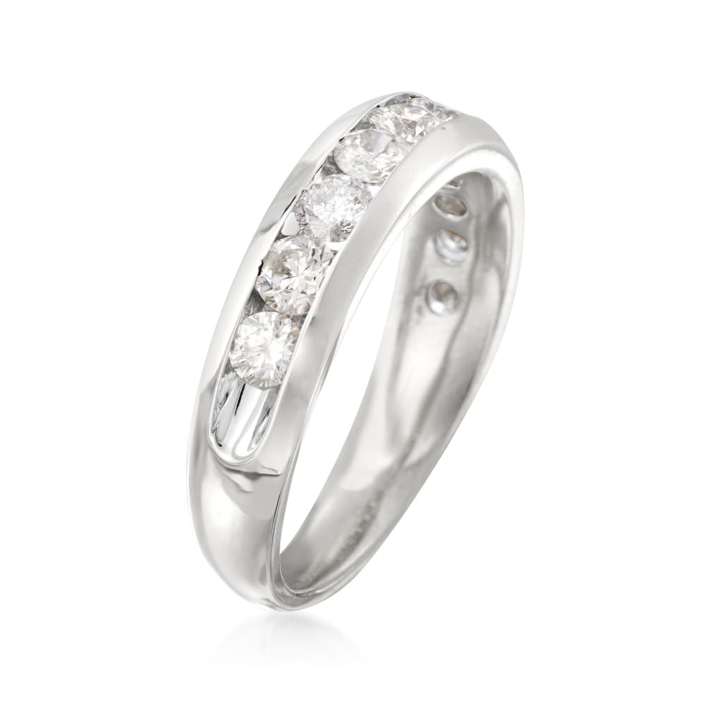 1.00 ct. t.w. Diamond Wedding Band in 14kt White Gold RossSimons