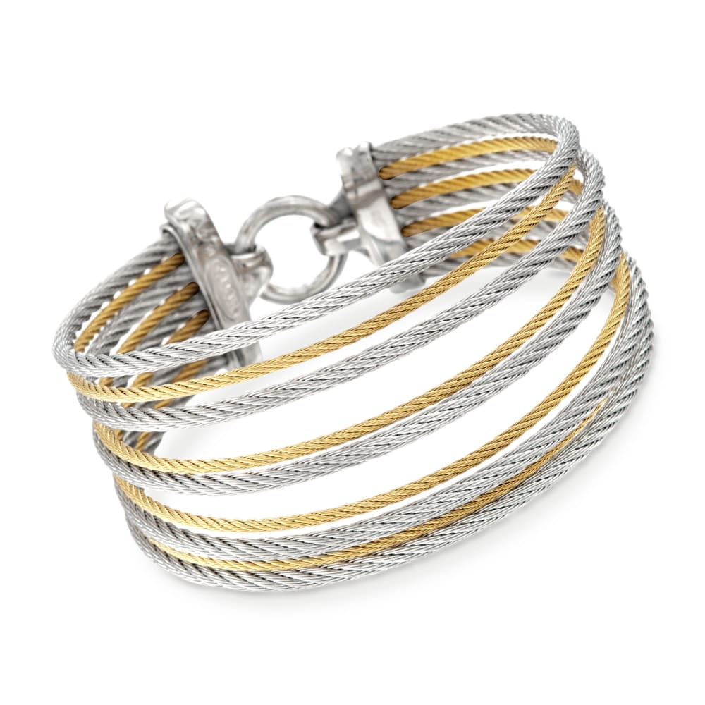 Two tone shop cable bracelet