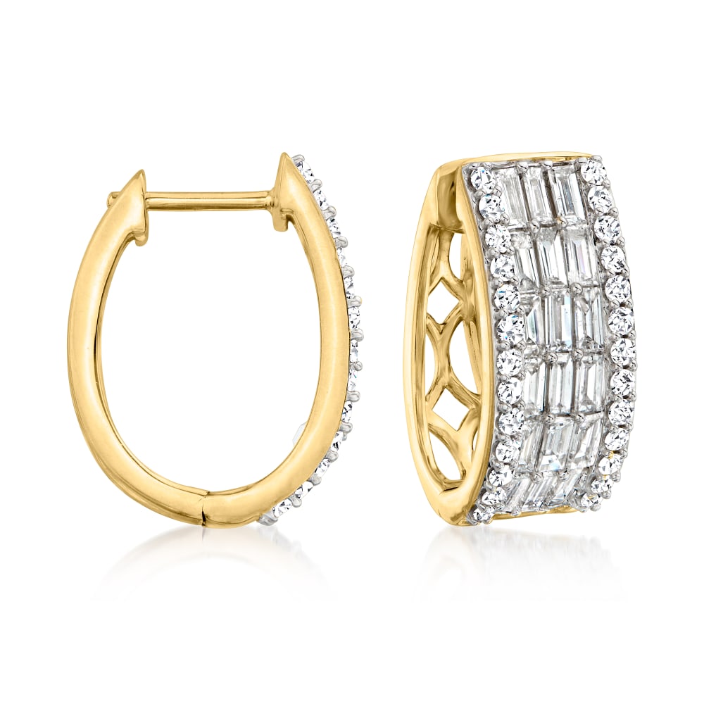 Ross simons diamond hoop earrings hot sale