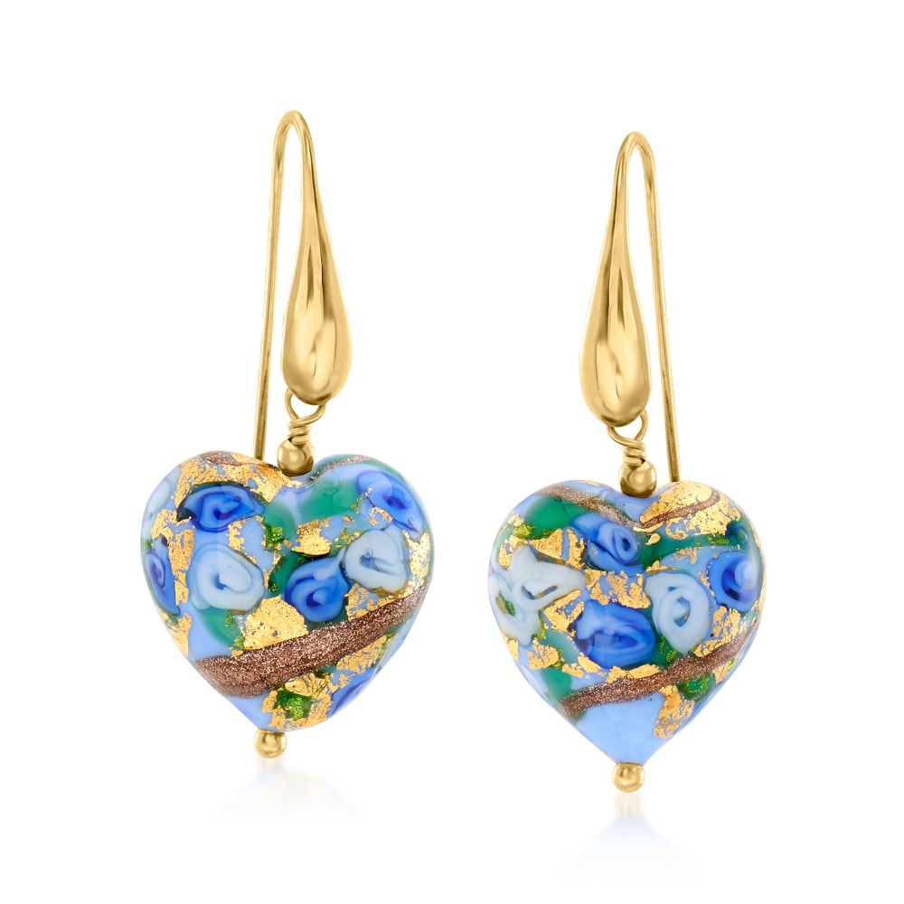 Glass Earrings: Earrings Lisbona - Blue - Original Murano Glass OMG