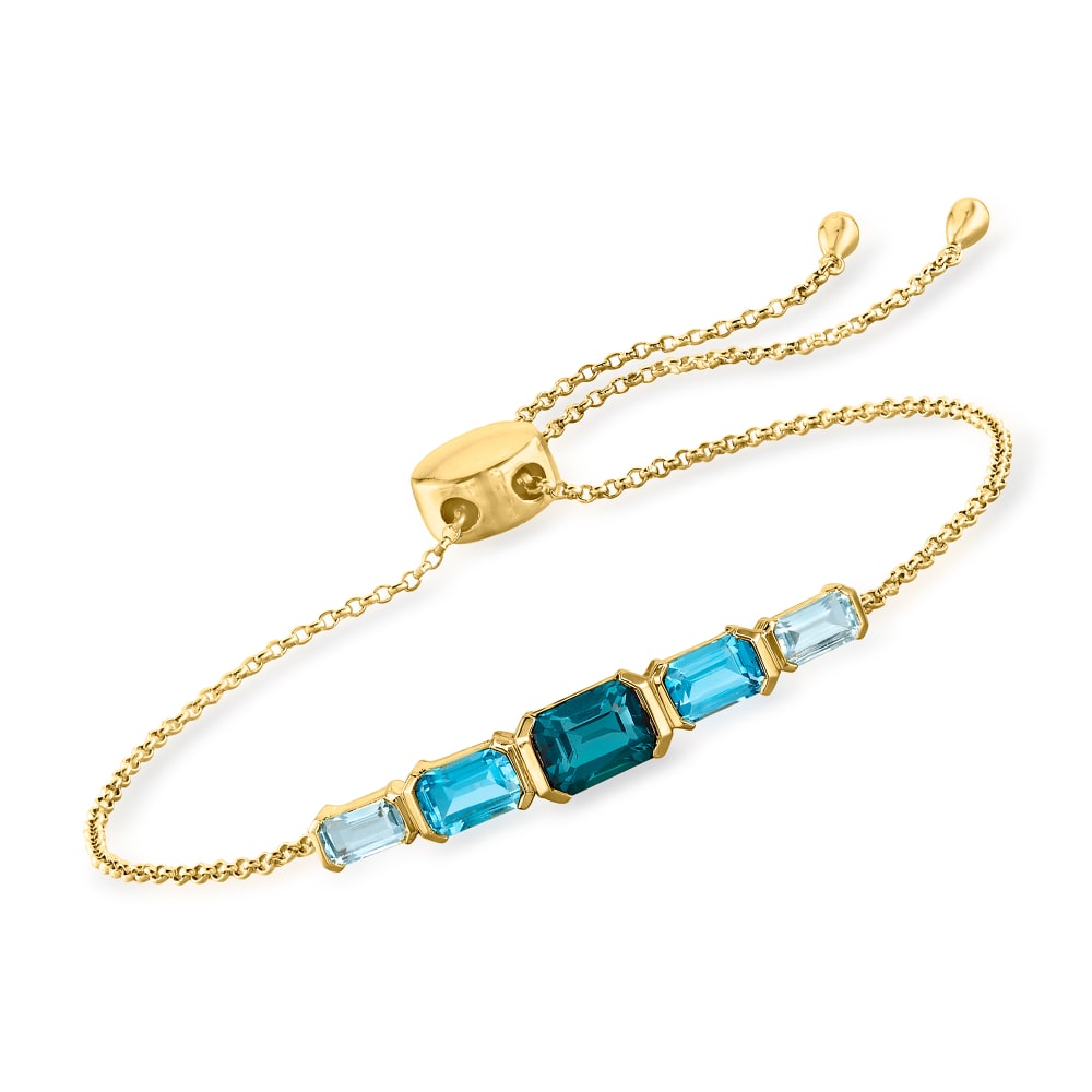 Blue topaz deals bolo bracelet