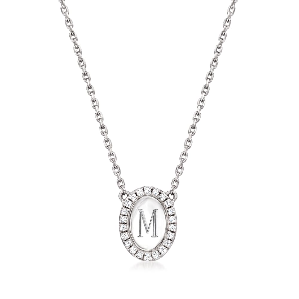 10 ct. t.w. Diamond Zodiac Necklace in Sterling Silver | Ross-Simons